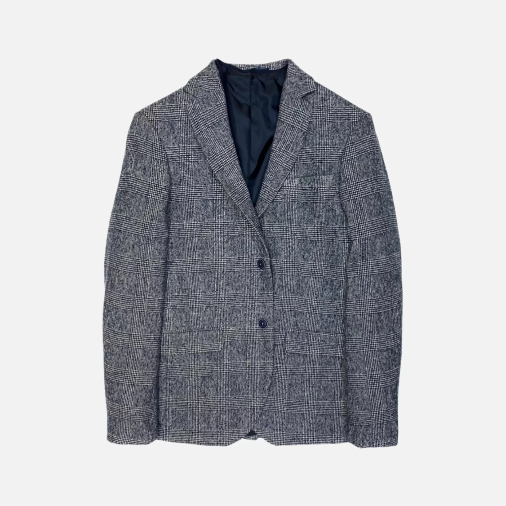 New Edition Fashion Blazers & Sportcoats-Glen Plaid Blazer Navy