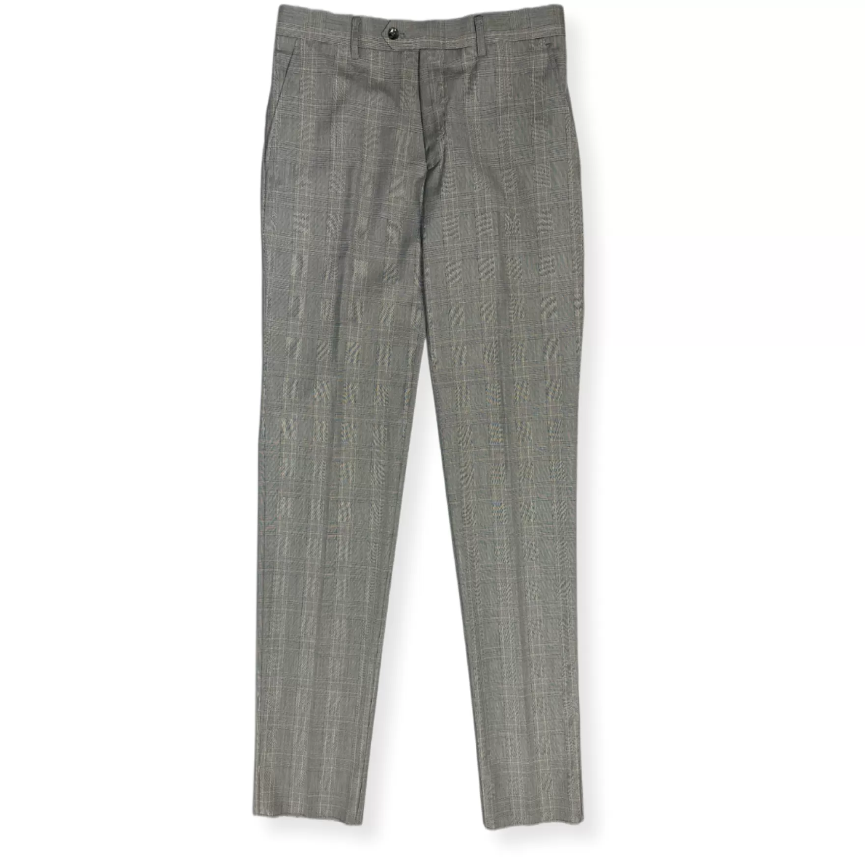 New Edition Fashion Suits-Grady Slim Plaid Suit Grey