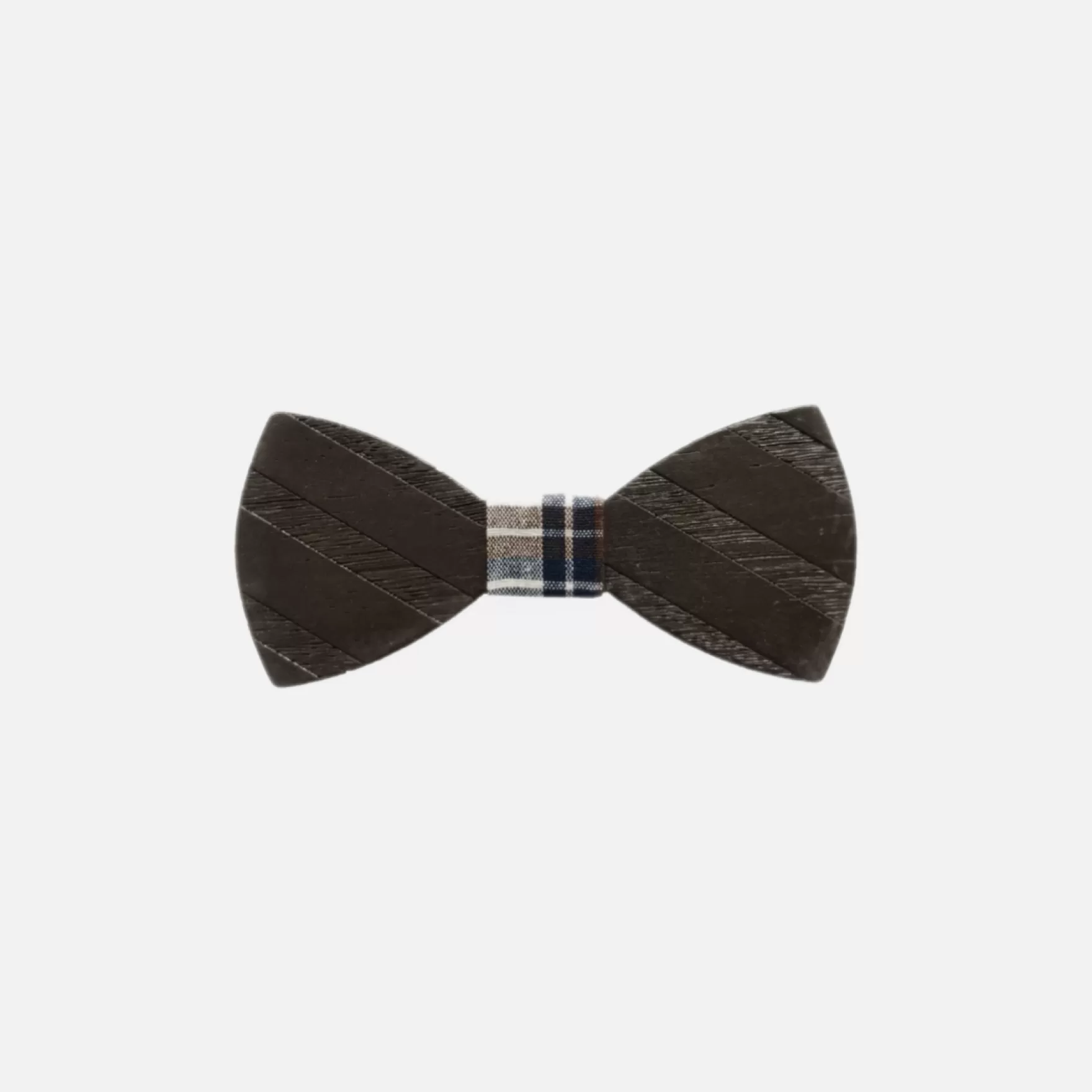 New Edition Fashion Bow Ties-Hard Wood Bow Tie One Size