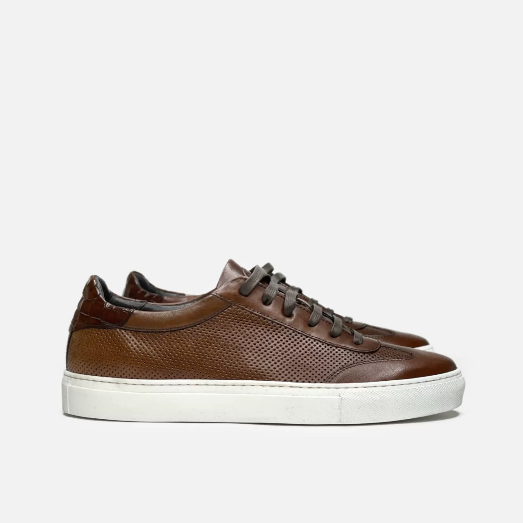 New Edition Fashion Casual Shoes-Jake Perfed U-Throat Sneaker Brown