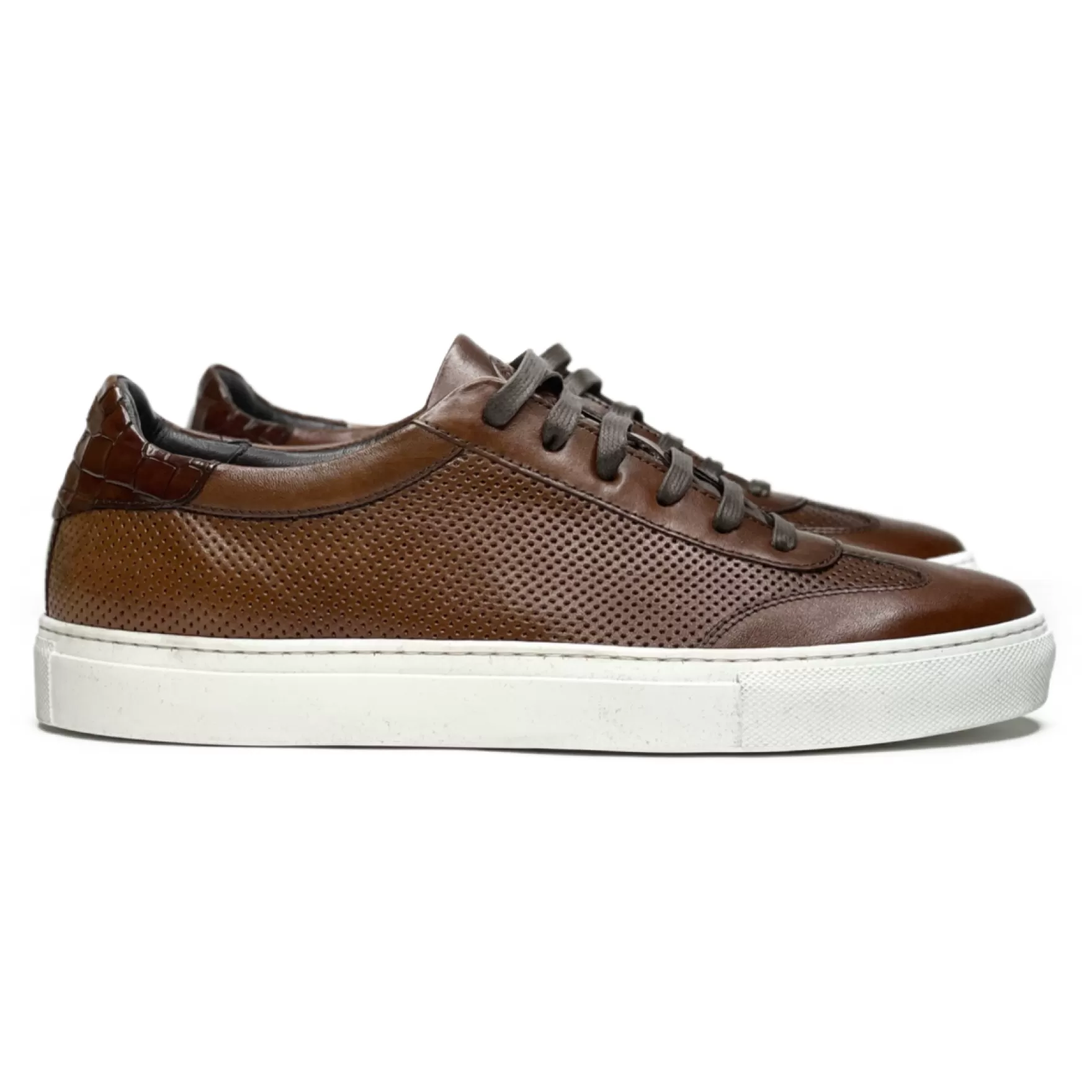 New Edition Fashion Casual Shoes-Jake Perfed U-Throat Sneaker Brown