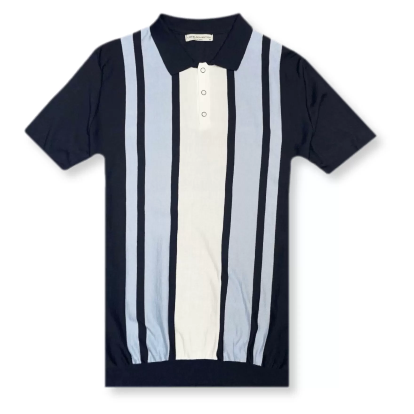 Needle & Thread Polos-Laramie Knitted Polo Shirt Navy