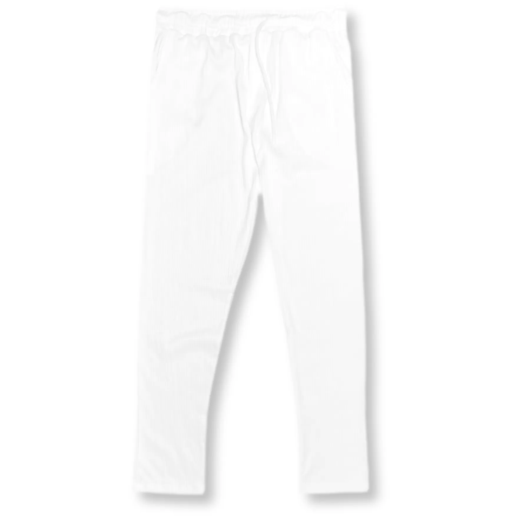 New Edition Fashion Pants-Latson Drop Crotch Jogger Pants White