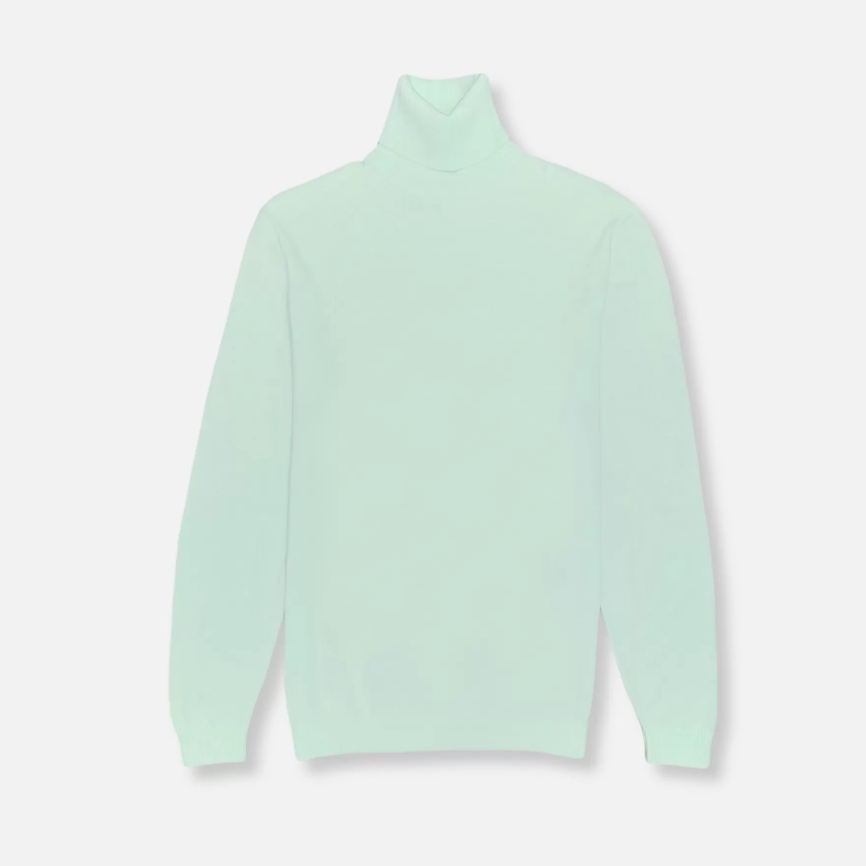 New Edition Fashion Sweaters-London Solid Turtleneck Mint