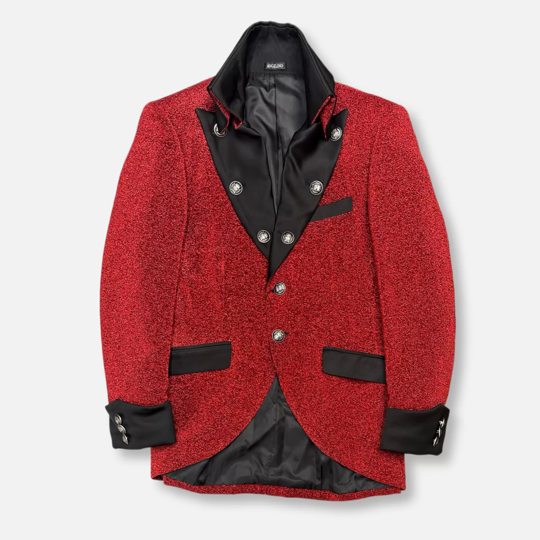 New Edition Fashion Blazers & Sportcoats-Lords High Collar Blazer Red