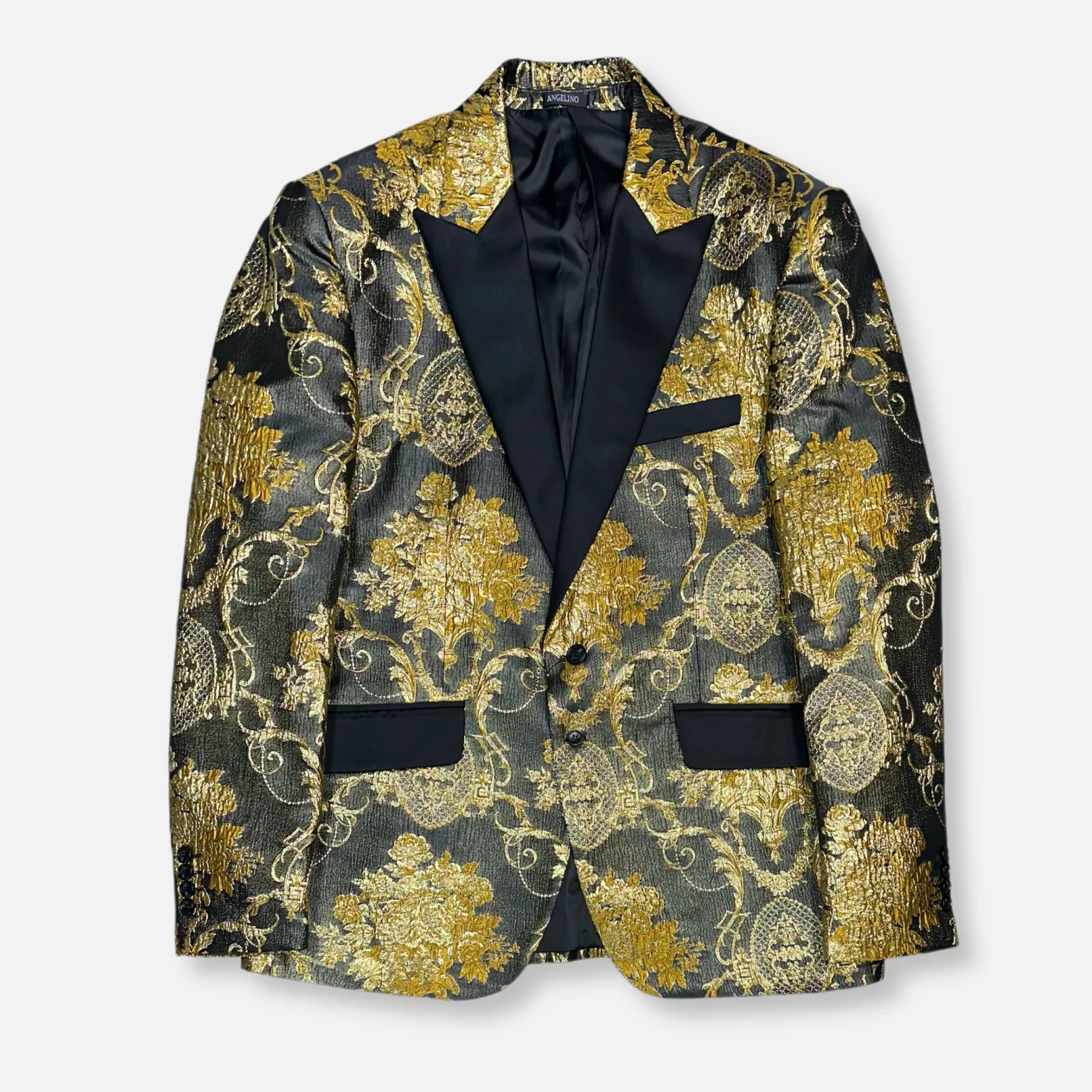 New Edition Fashion Blazers & Sportcoats-Lorenzo Jacquard Blazer Gold