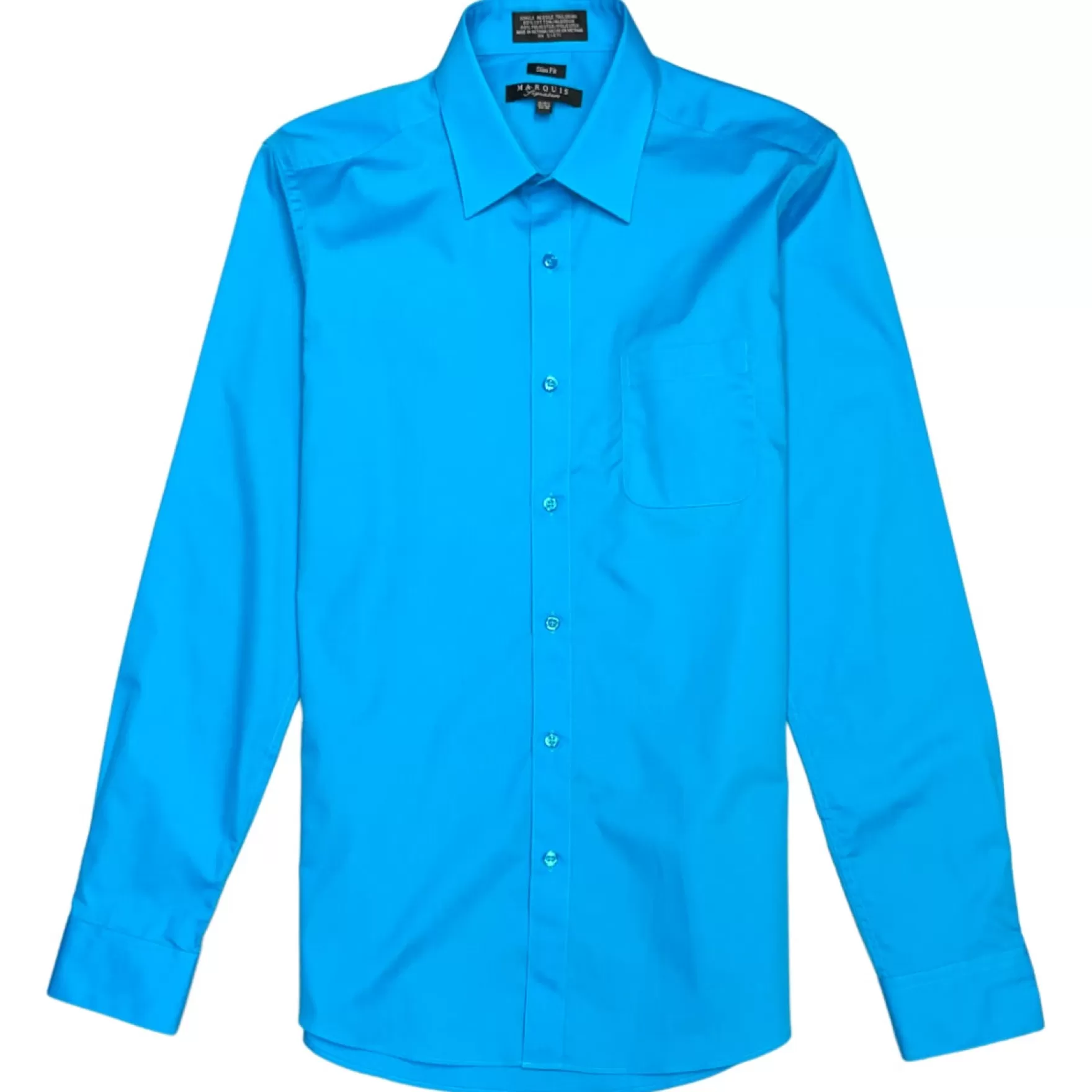 New Edition Fashion Dress Shirts-Maddox Slim Fit Dress Shirt Caribbean Blue