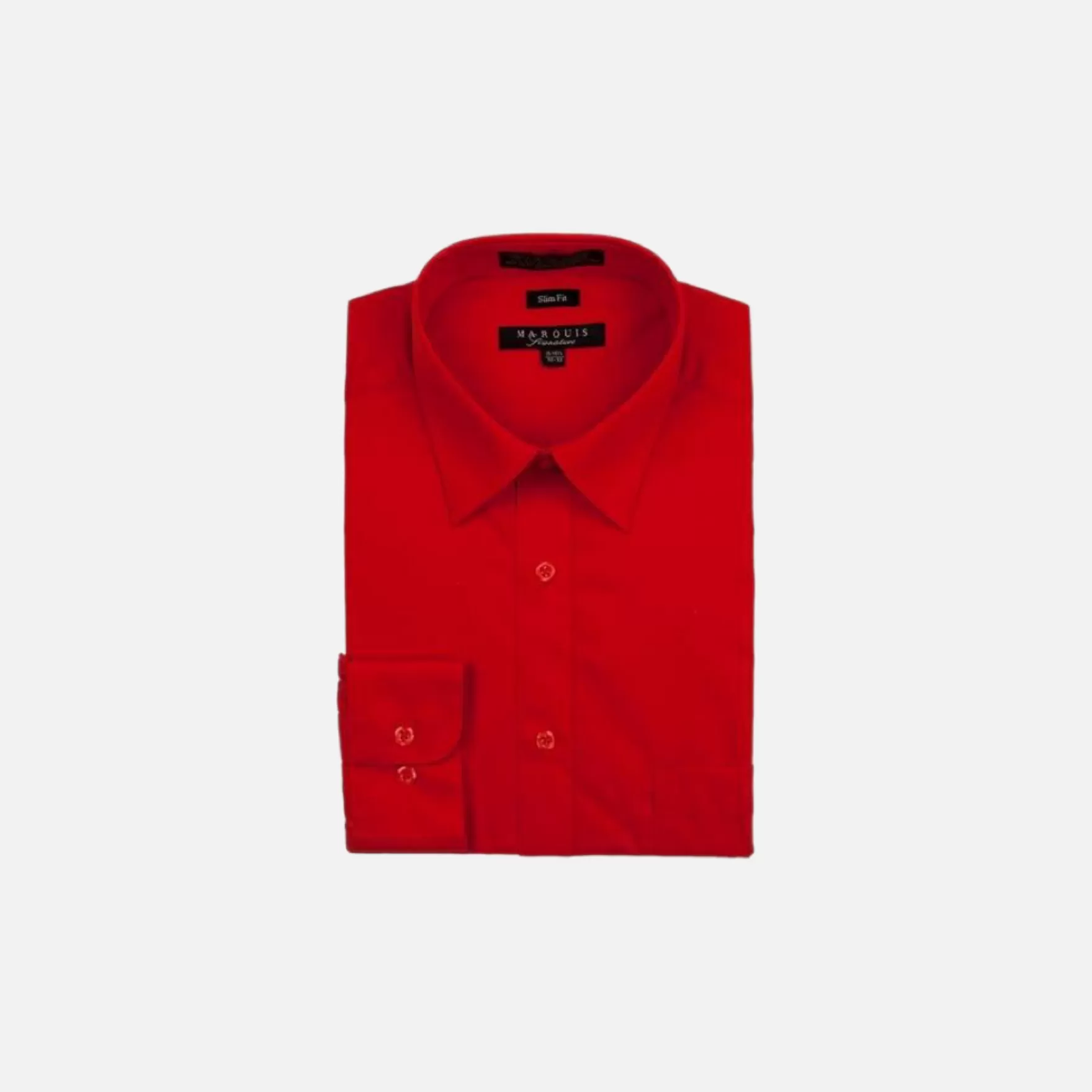 New Edition Fashion Dress Shirts-Maddox Slim Fit Dress Shirt Red