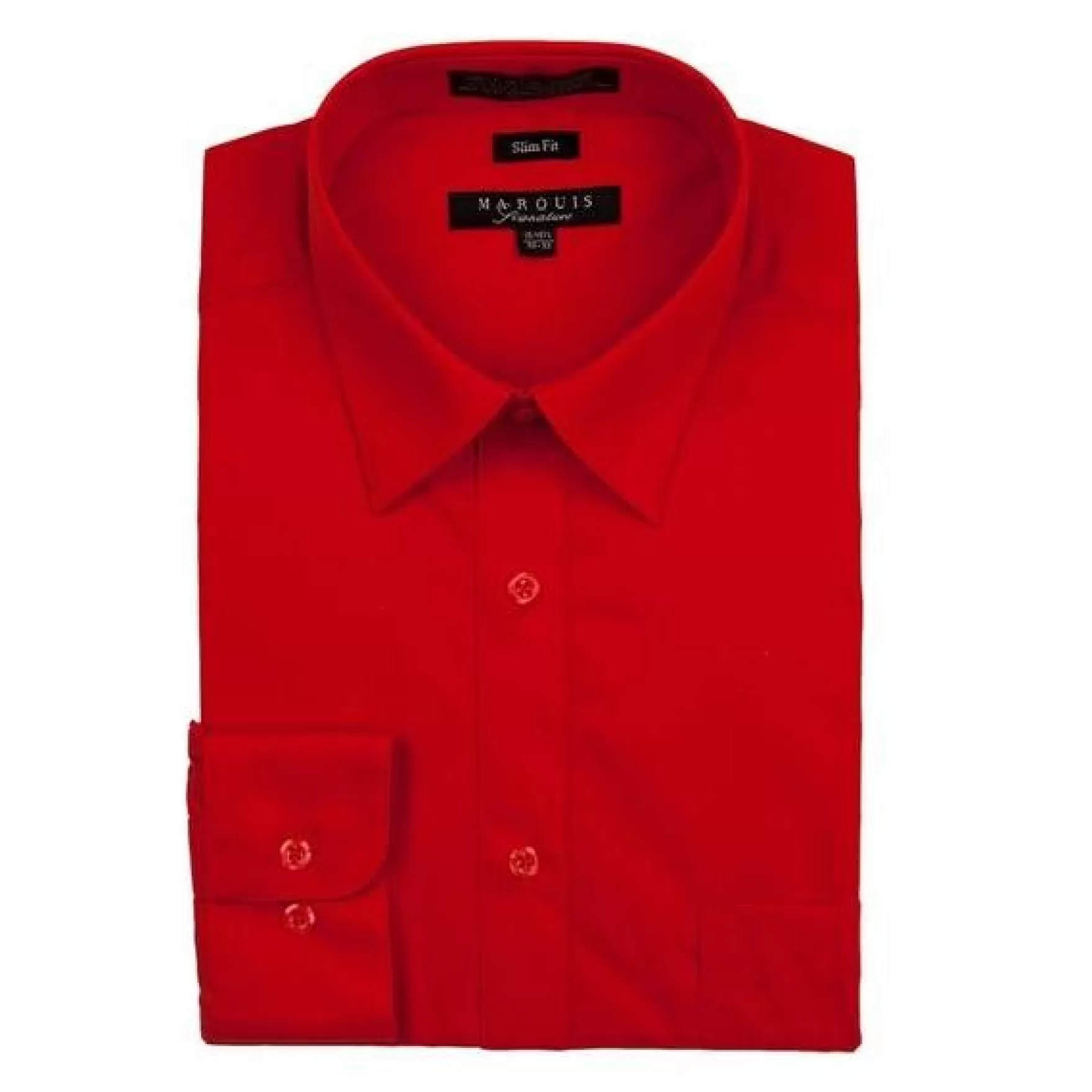 New Edition Fashion Dress Shirts-Maddox Slim Fit Dress Shirt Red