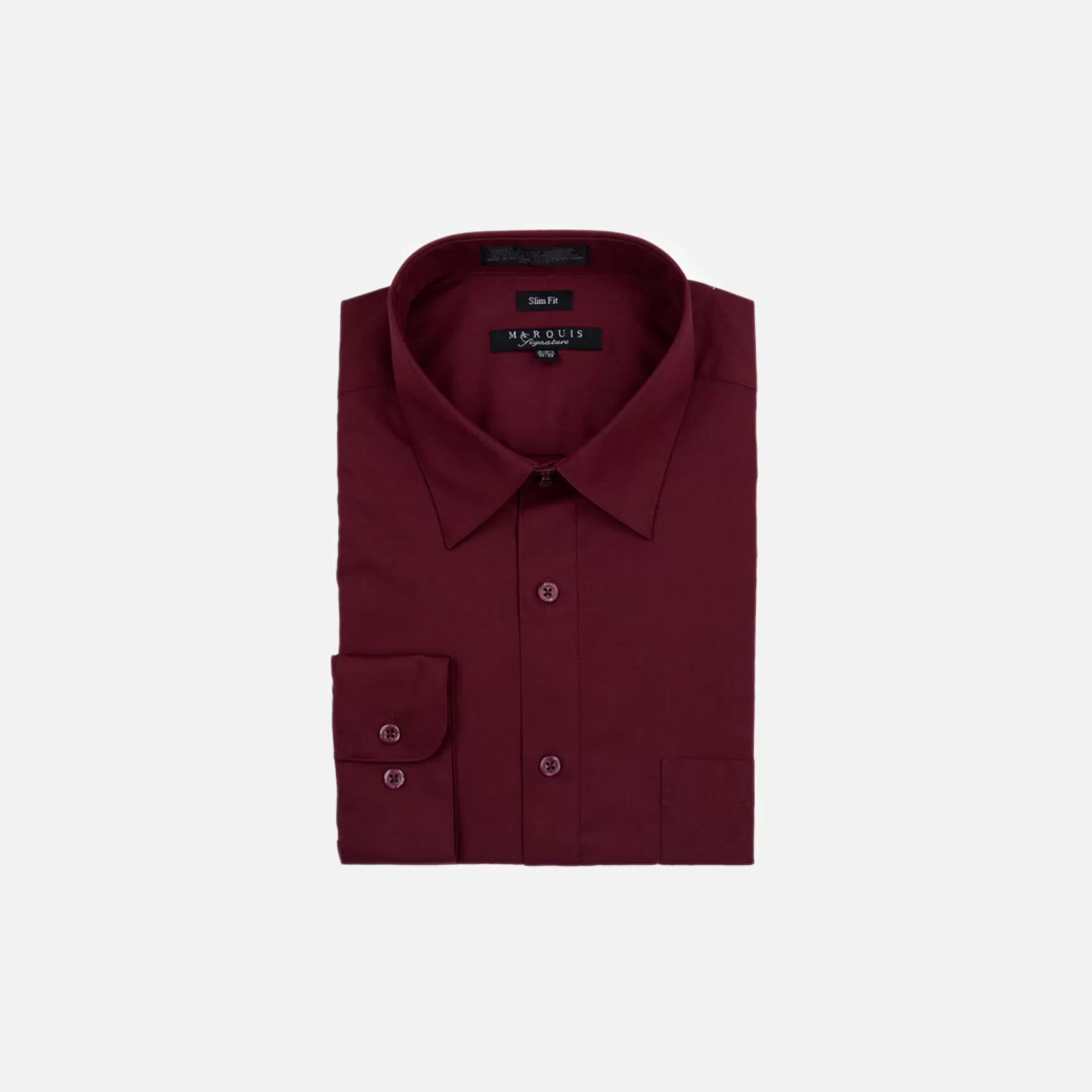 New Edition Fashion Dress Shirts-Maddox Slim Fit Dress Shirt Burgundy