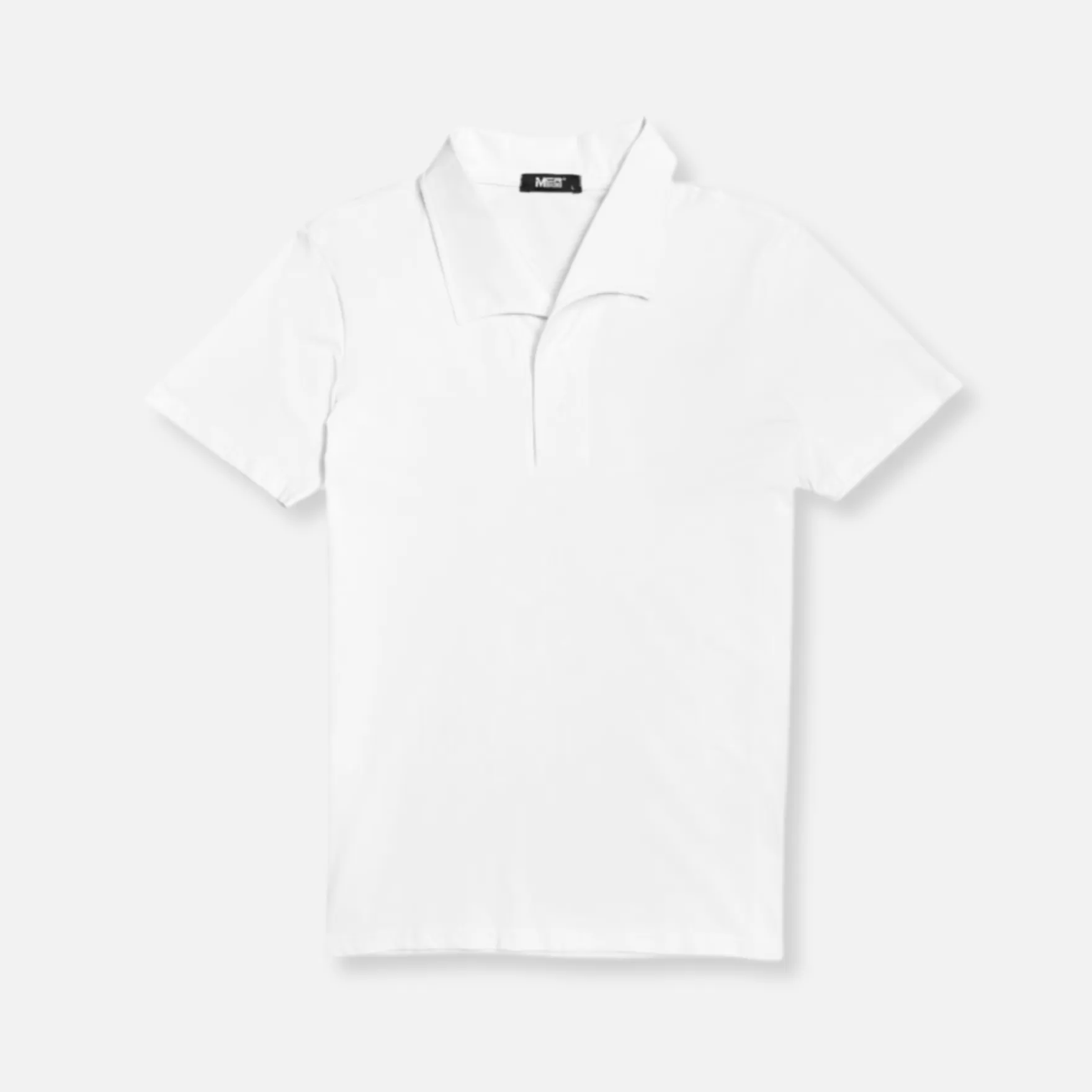 Needle & Thread Polos-Magnoli Wide Collar Polo Shirt White