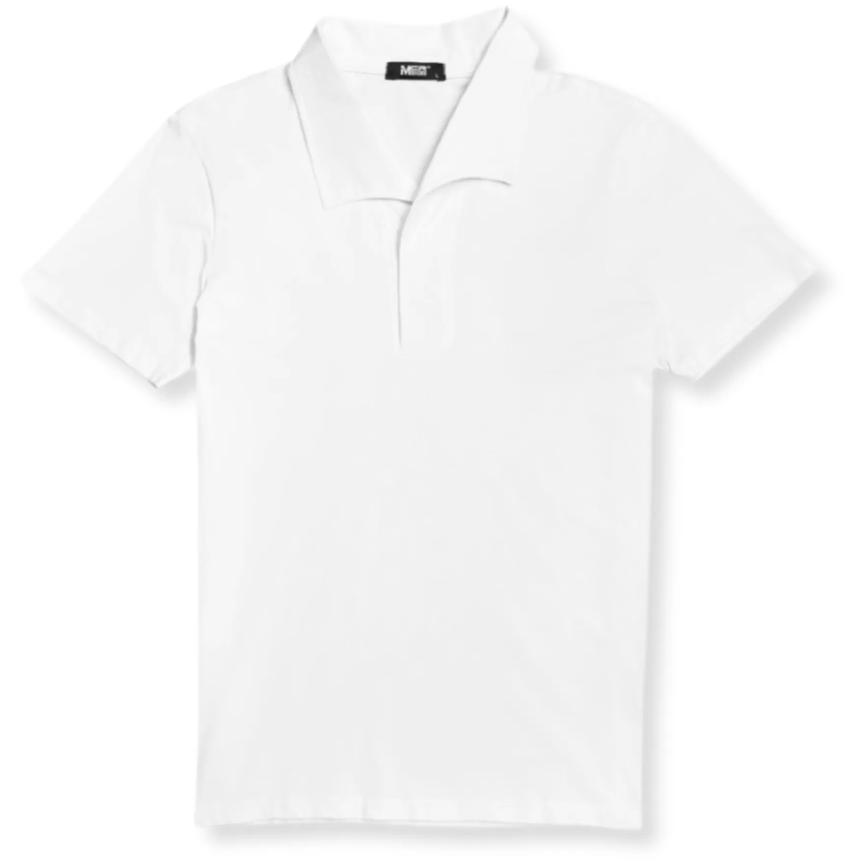 Needle & Thread Polos-Magnoli Wide Collar Polo Shirt White