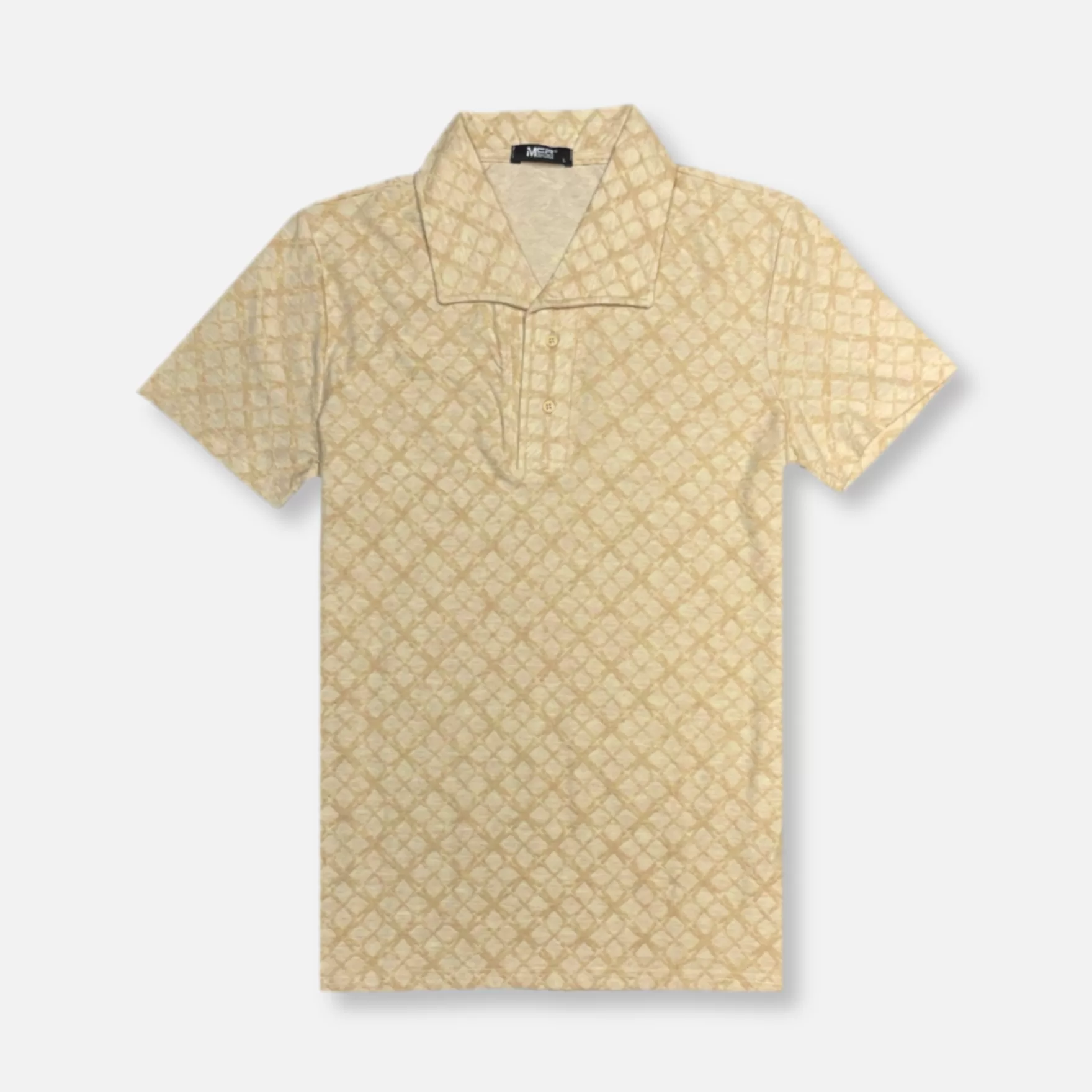 Needle & Thread Polos-Mancini Wide Collar Polo Shirt Beige