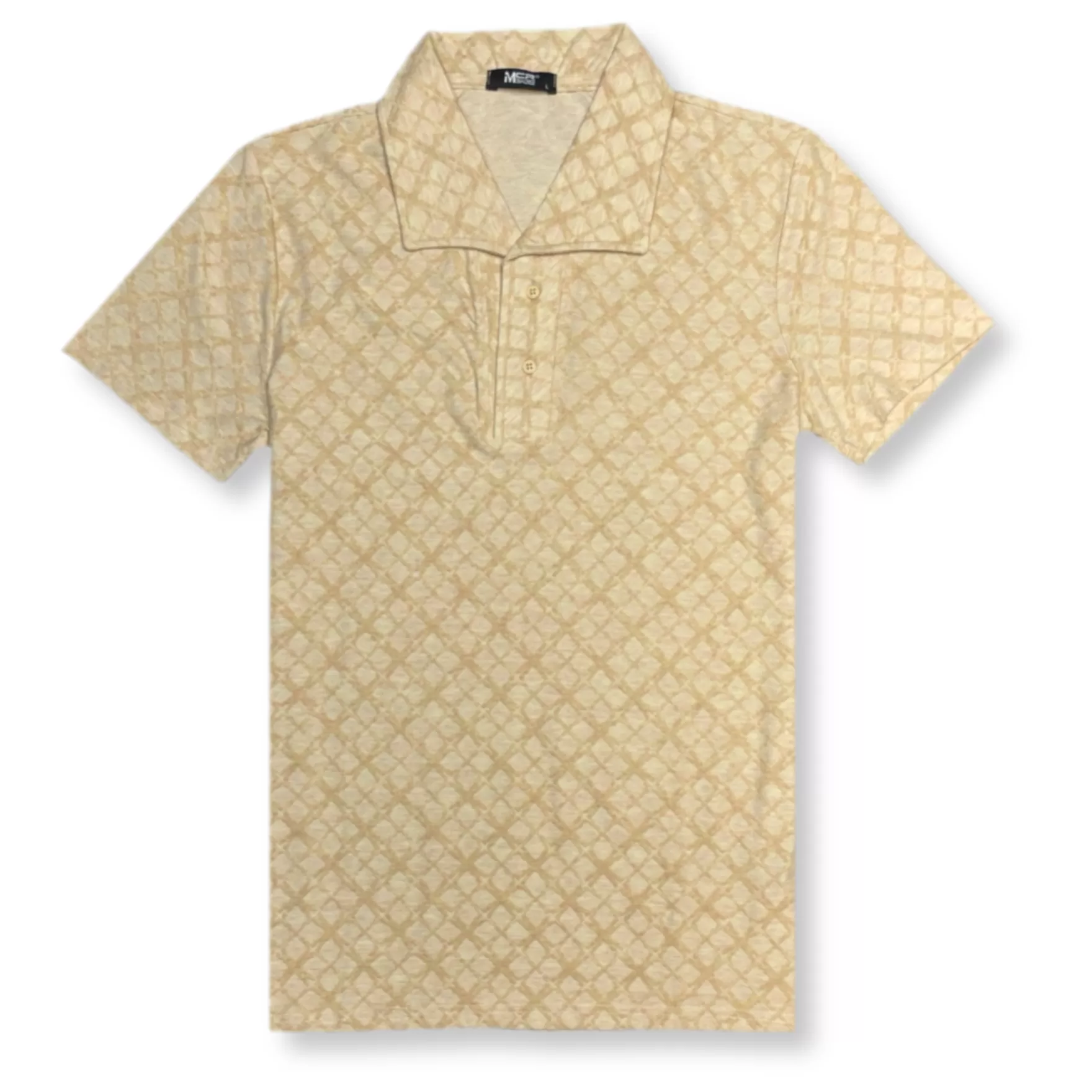 Needle & Thread Polos-Mancini Wide Collar Polo Shirt Beige