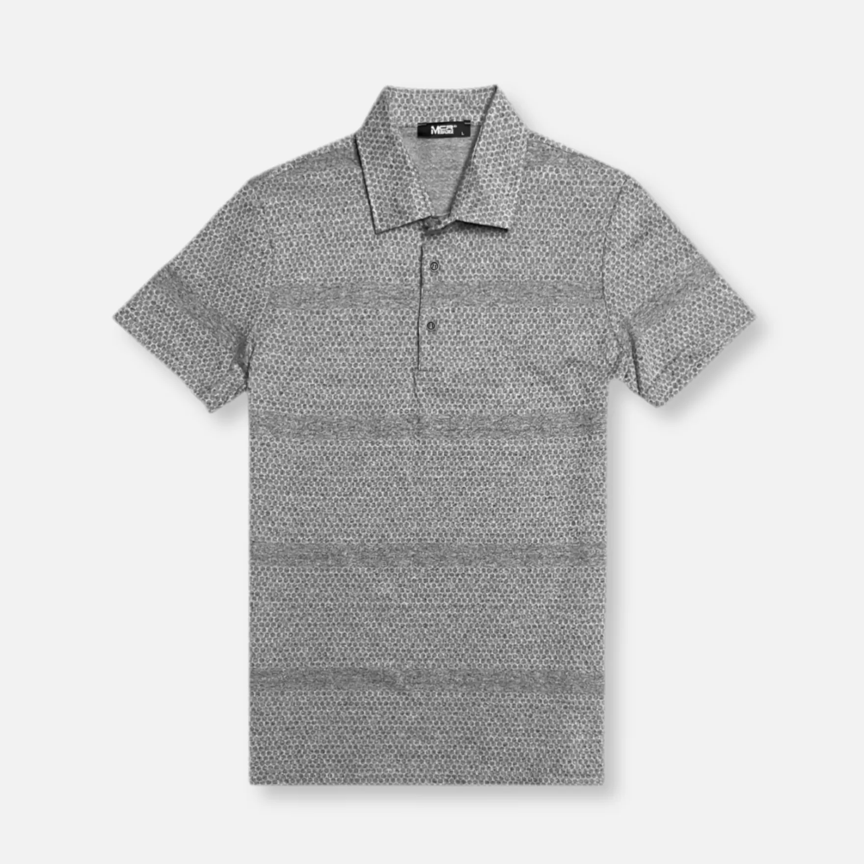 New Edition Fashion Polos-Mancuso Knitted Polo Shirt Grey