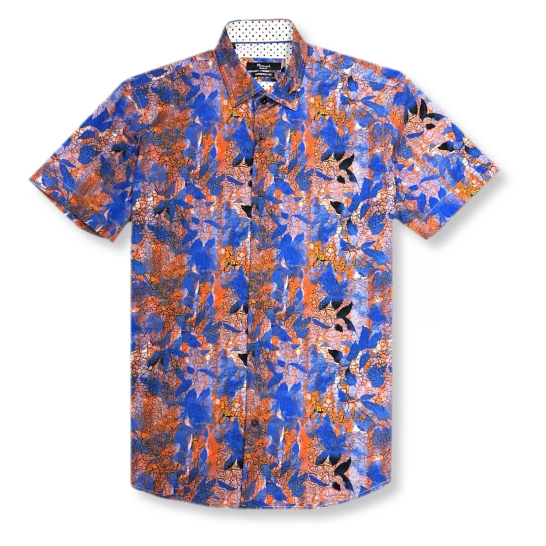 New Edition Fashion Button Downs-Marcellus Short Sleeve Shirt Royal