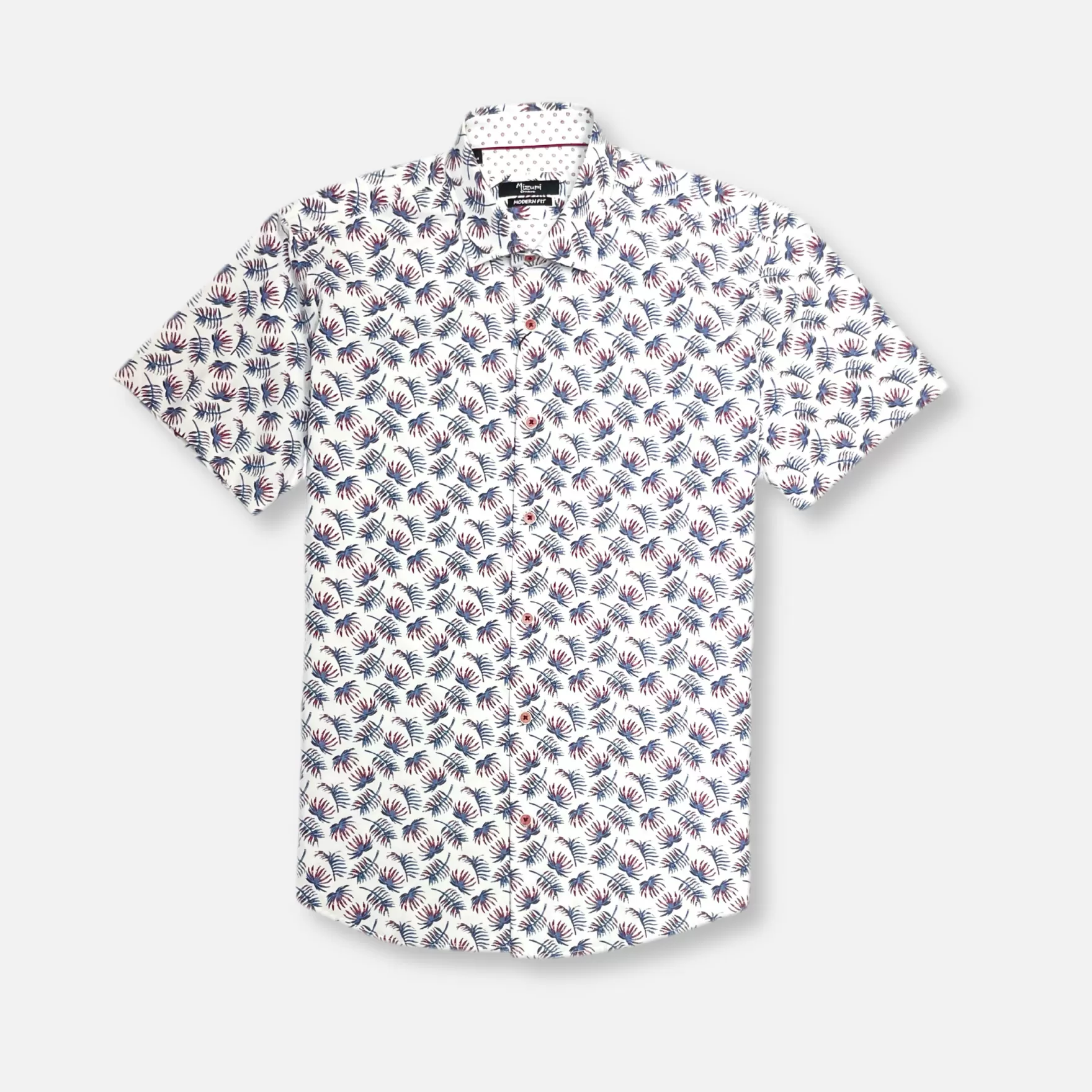 New Edition Fashion Button Downs-Marlowe Short Sleeve Shirt White/Fuchsia