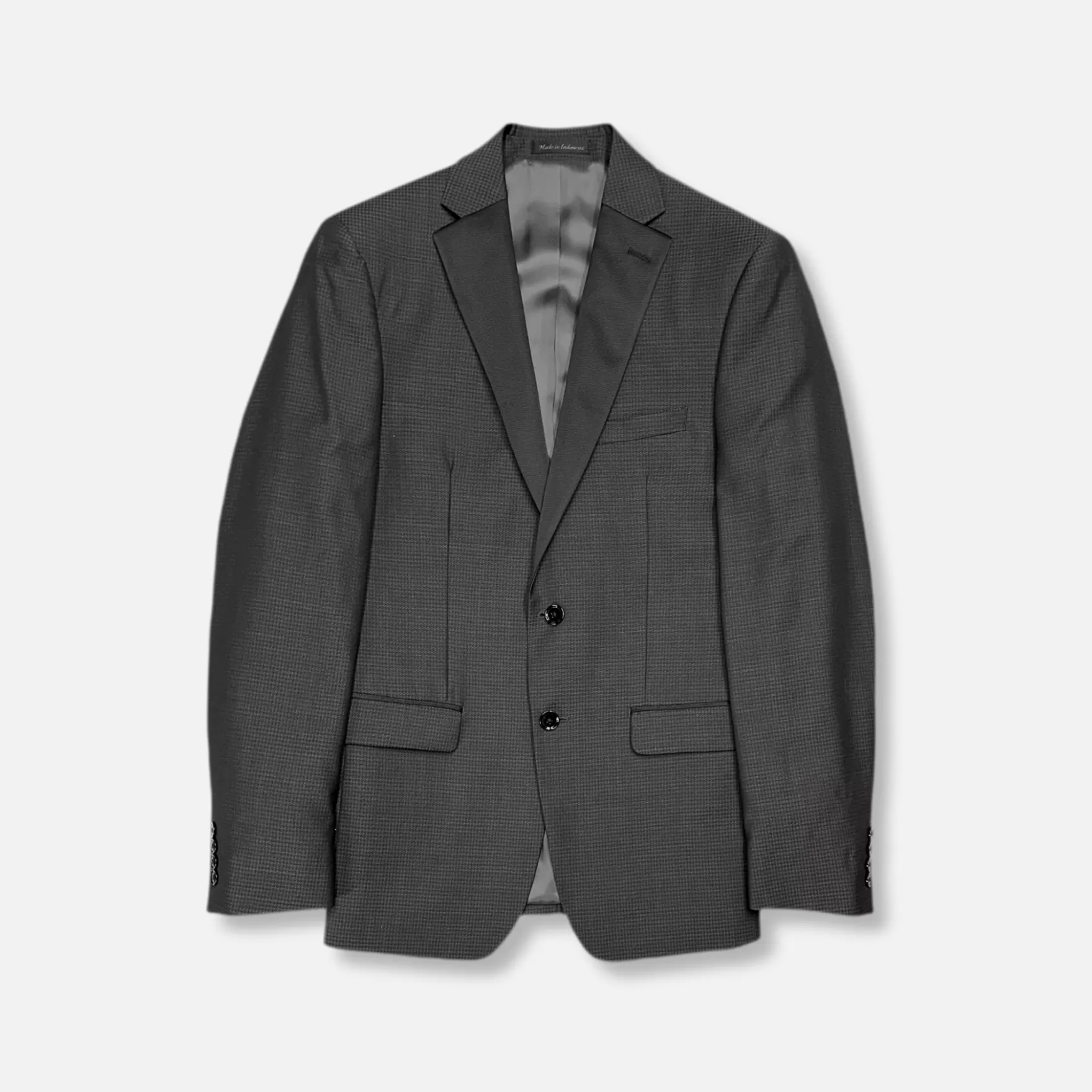 New Edition Fashion Suits | Tuxedos-Marton Houndstooth Tuxedo Steel Grey