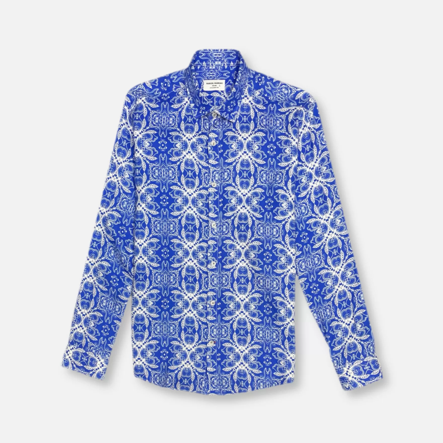 New Edition Fashion Button Downs-Matola Button Down Linen Shirt Royal