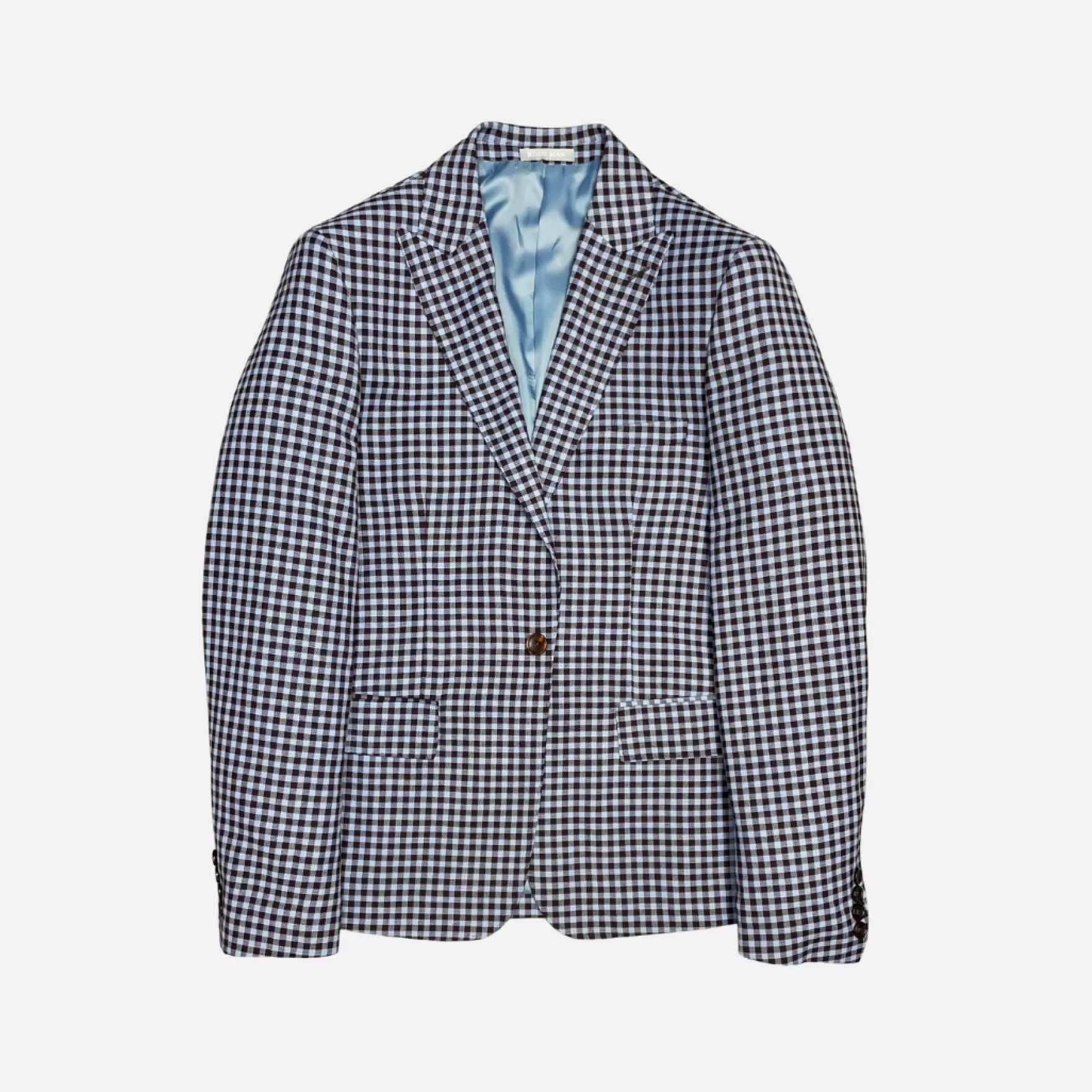 New Edition Fashion Blazers & Sportcoats-Max Check Plaid Sport Coat Blue