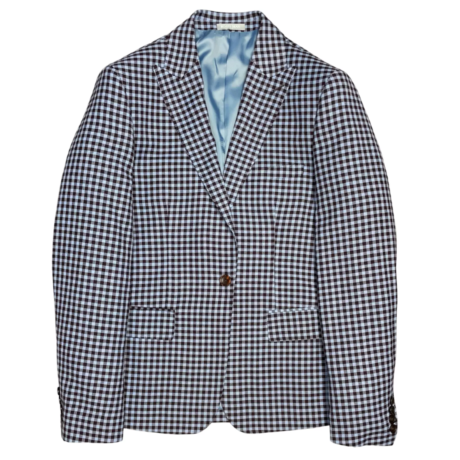 New Edition Fashion Blazers & Sportcoats-Max Check Plaid Sport Coat Blue