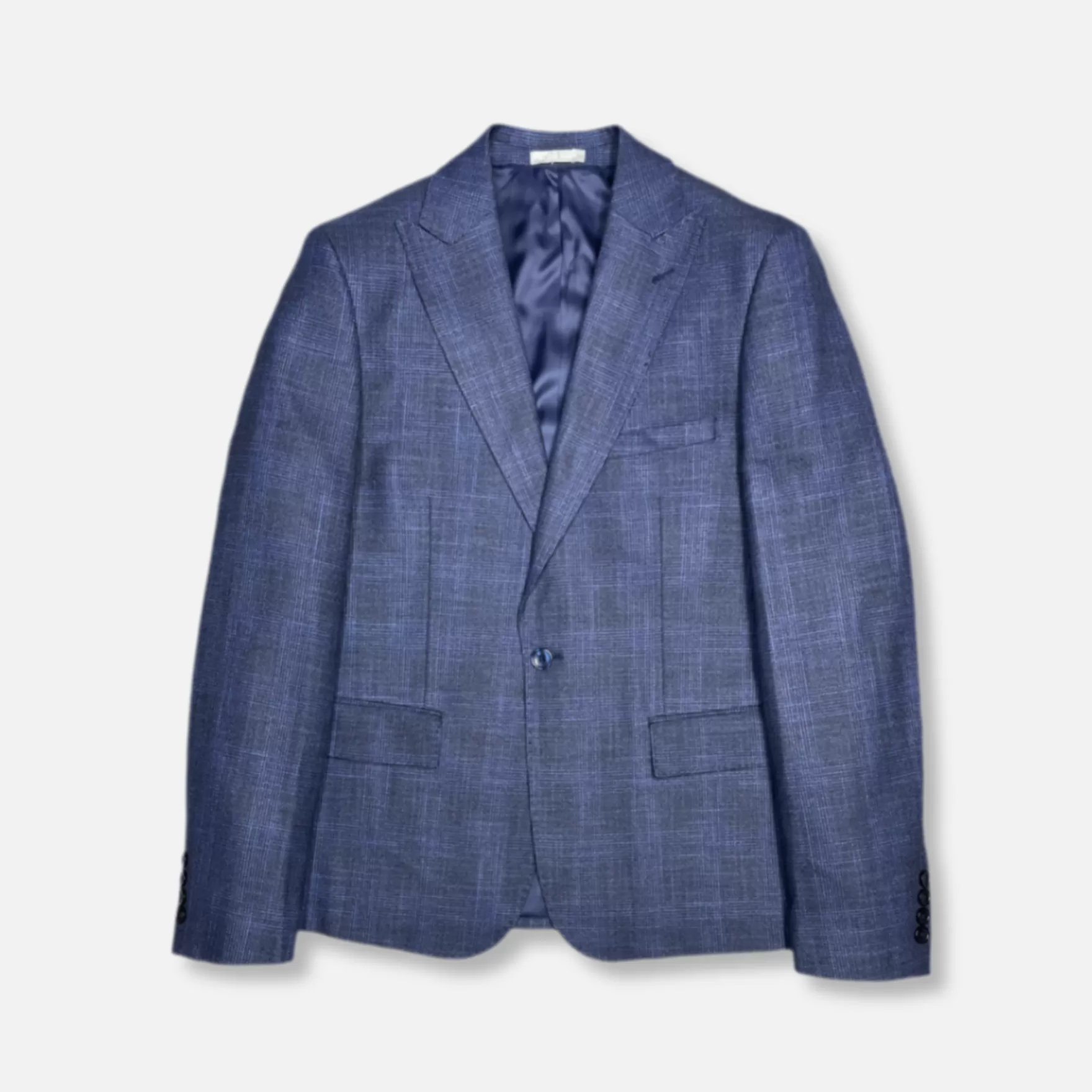 New Edition Fashion Suits-Max Plaid Suit Navy