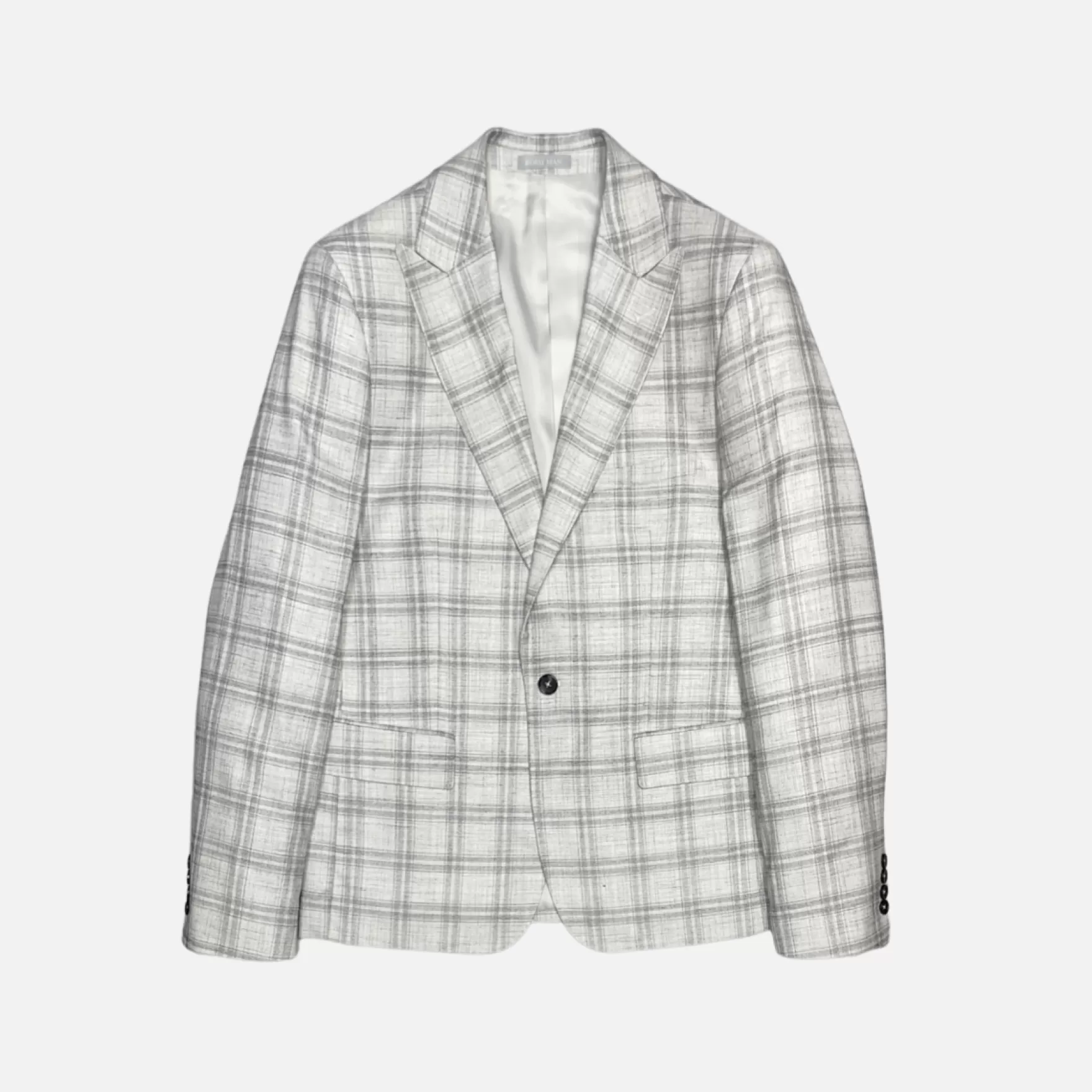 New Edition Fashion Suits-Max Plaid Suit Grey