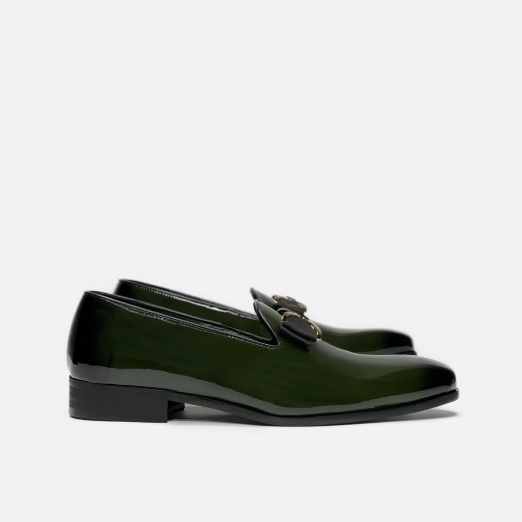 New Edition Fashion Formal Shoes | Loafers & Slip Ons-Maxwell Slip On Bow Dress Shoes Olive