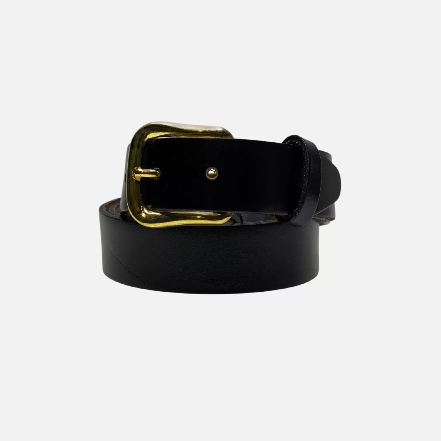 New Edition Fashion Belts-Nampa Classic Leather Belt Black