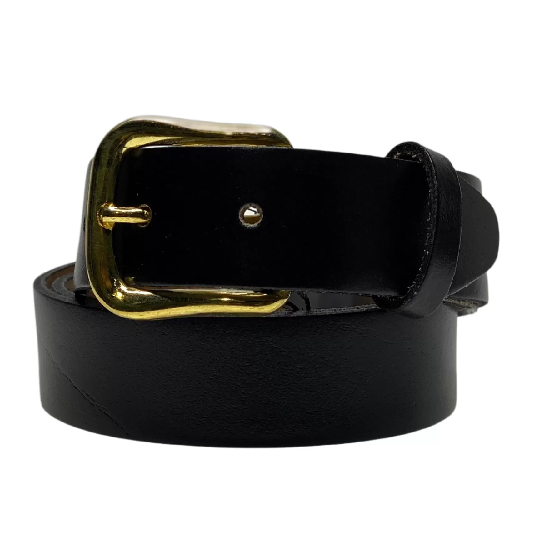 New Edition Fashion Belts-Nampa Classic Leather Belt Black