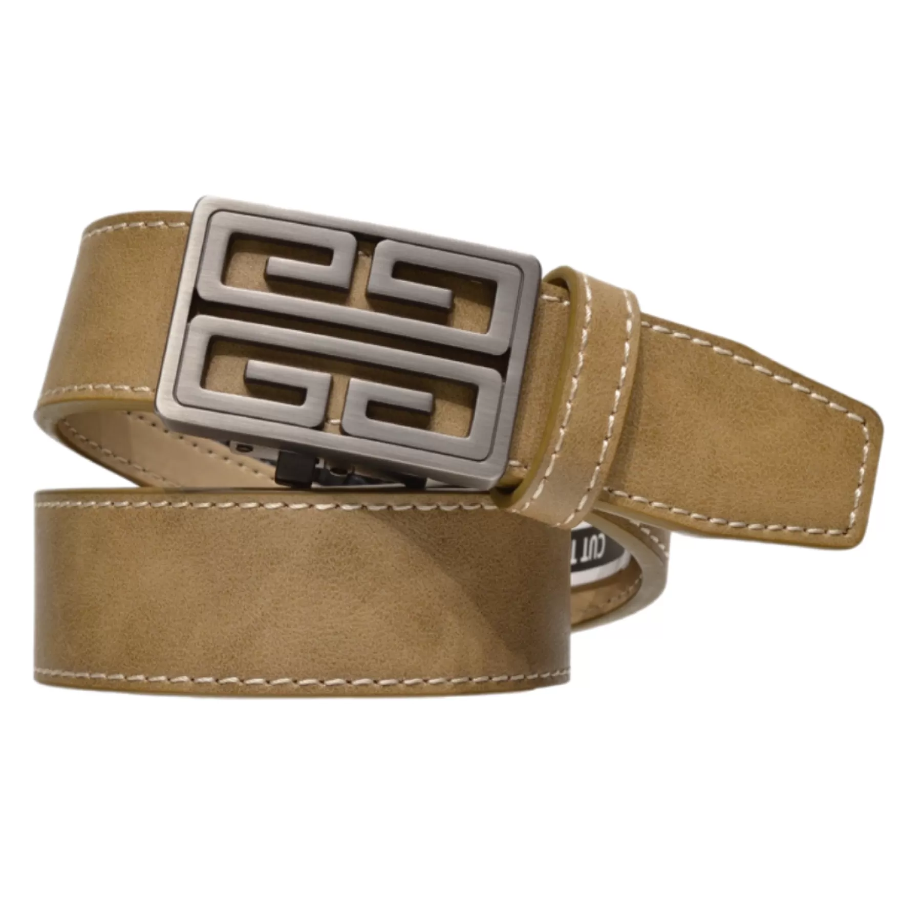 New Edition Fashion Belts-Nevan Casual Track Belt Camel