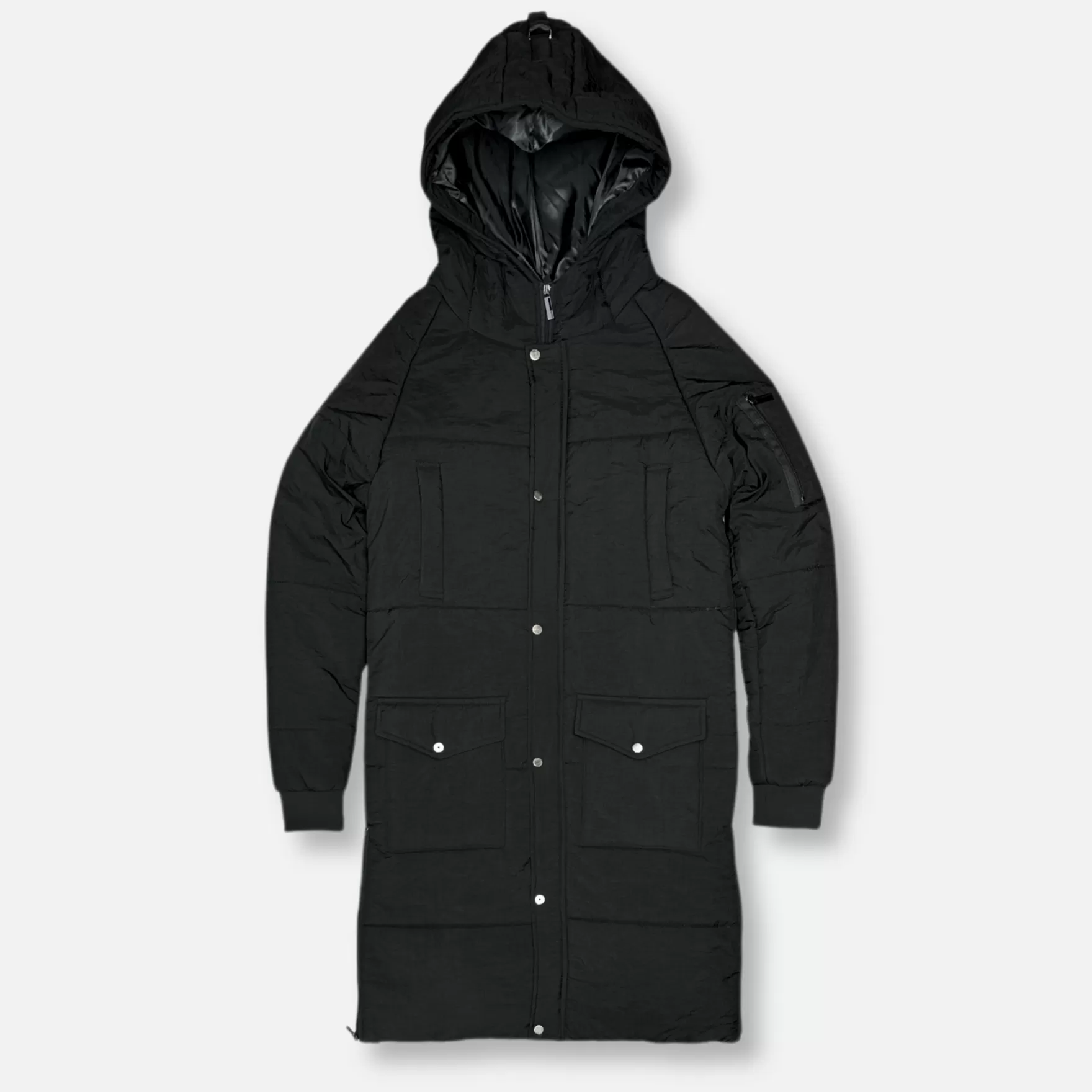 New Edition Fashion Coats & Outerwear-Olaf Long Parka Coat Black