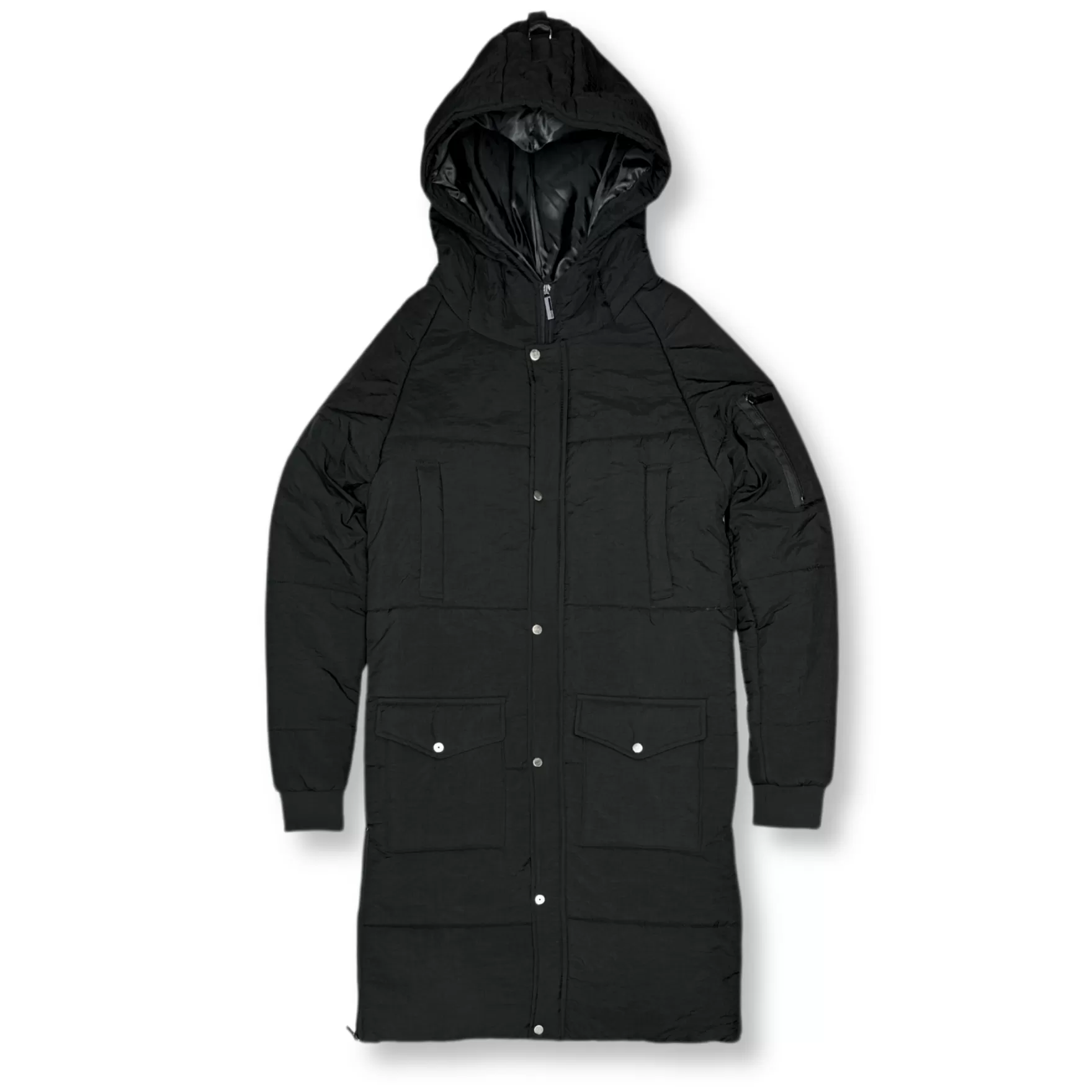 New Edition Fashion Coats & Outerwear-Olaf Long Parka Coat Black