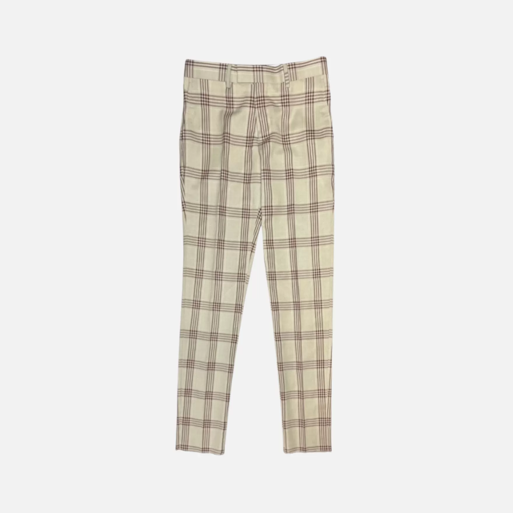 Needle & Thread Pants-Provo Slim Fit Plaid Pants Sand