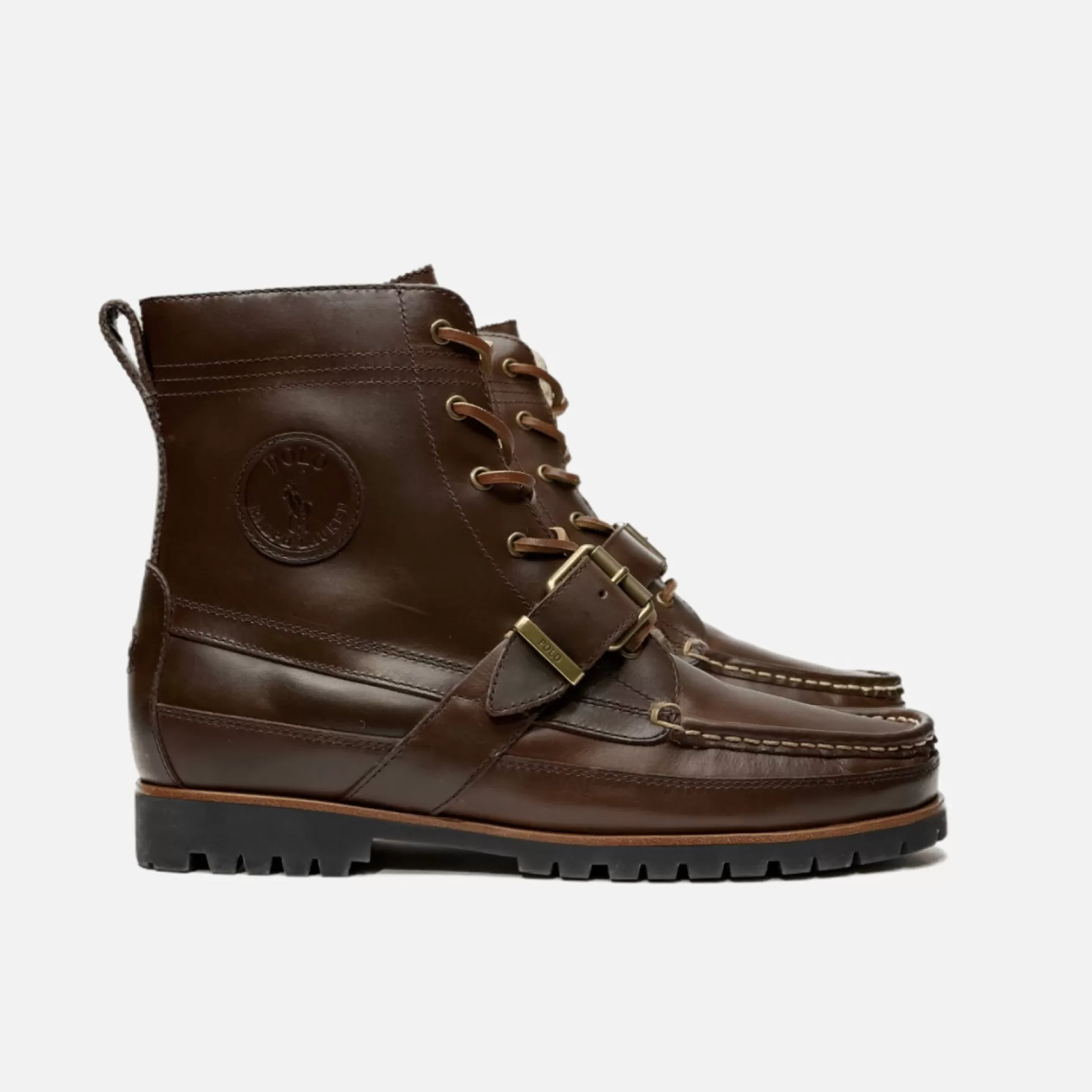 New Edition Fashion Boots | Casual Shoes-Ranger Faux Shearling Polo Boots Brown