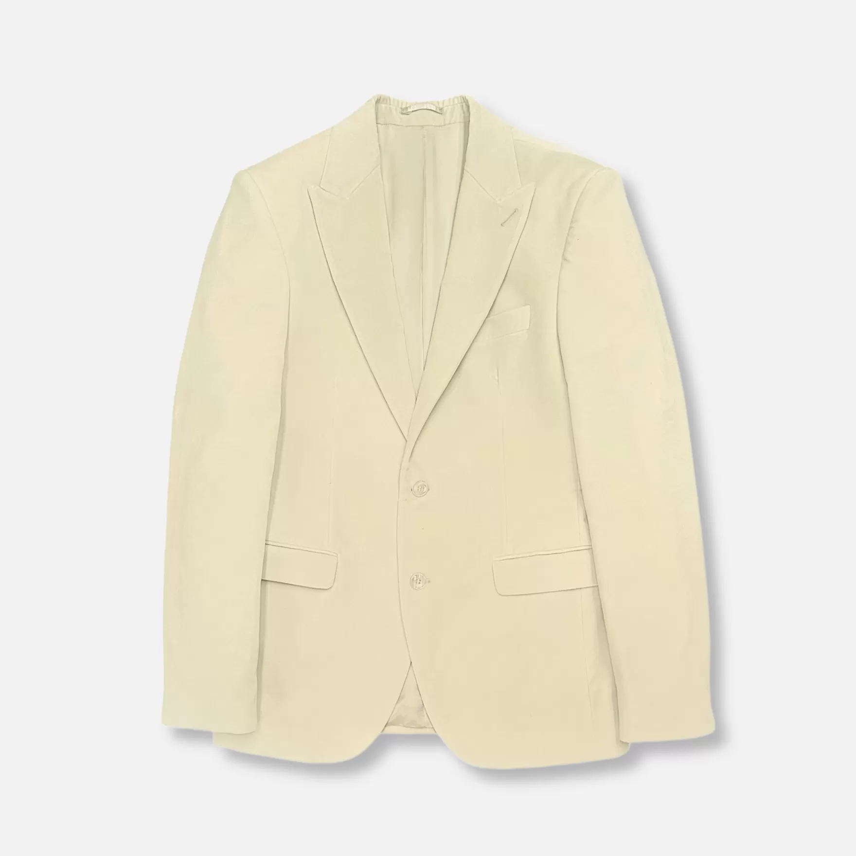 New Edition Fashion Blazers & Sportcoats-Raynor Velvet Slim Fit Blazer Beige