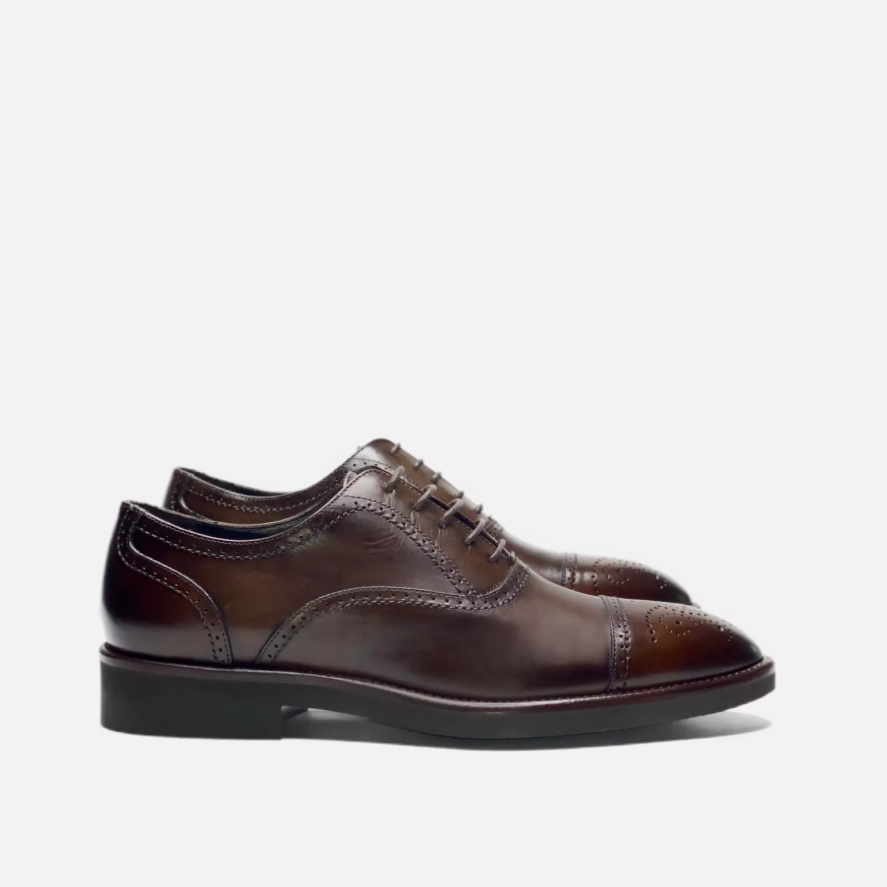 New Edition Fashion Casual Shoes | Formal Shoes-Ridgeland Cap Toe Dress Shoes Brown