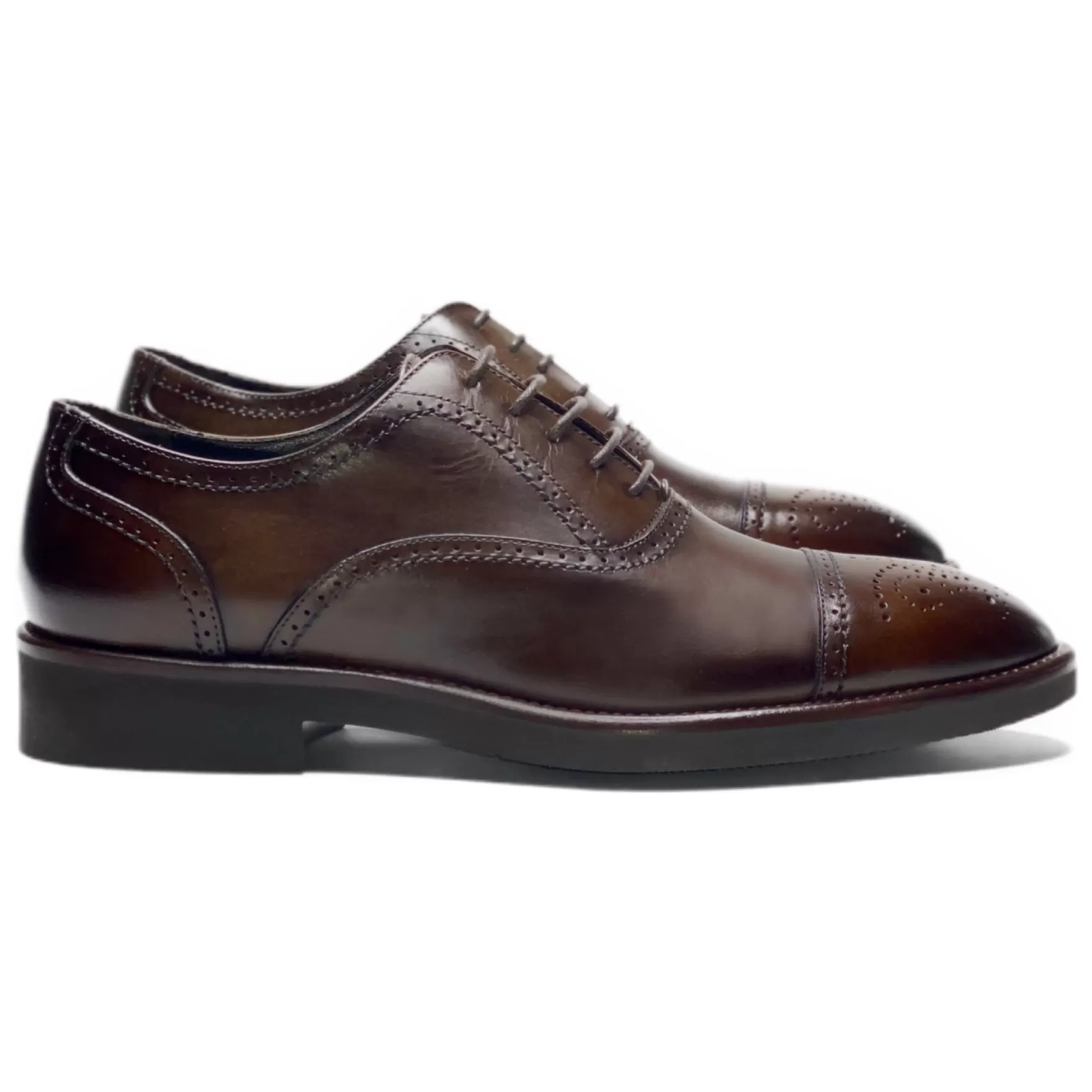 New Edition Fashion Casual Shoes | Formal Shoes-Ridgeland Cap Toe Dress Shoes Brown