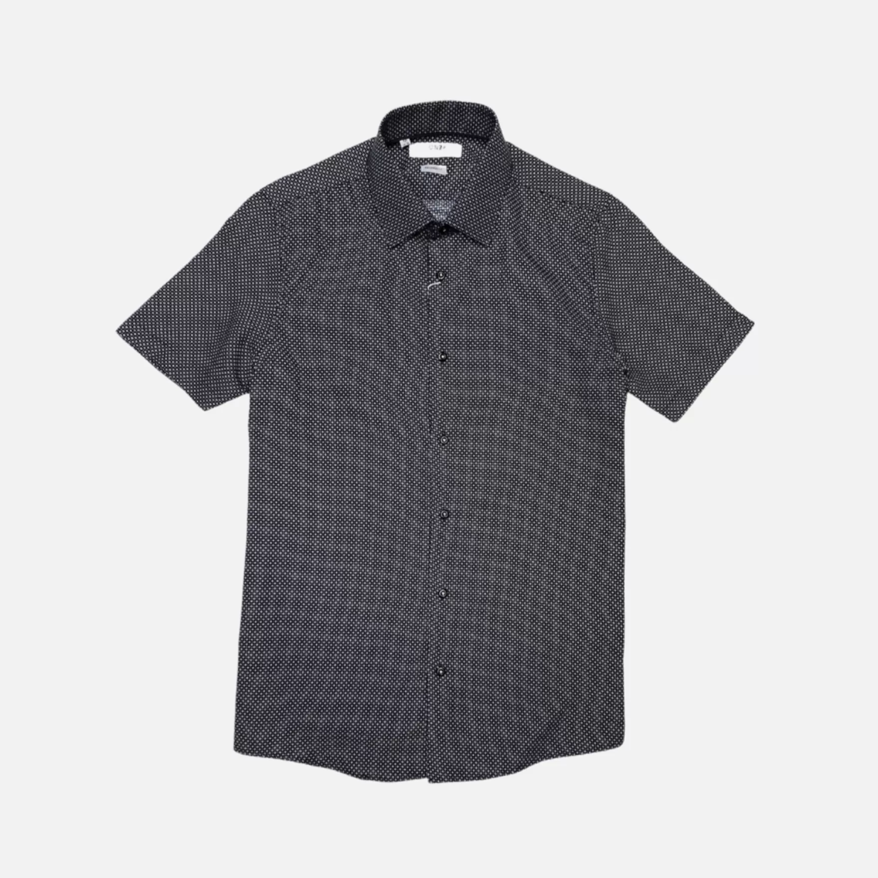 New Edition Fashion Button Downs-Rondo Short Sleeve Button Down Black