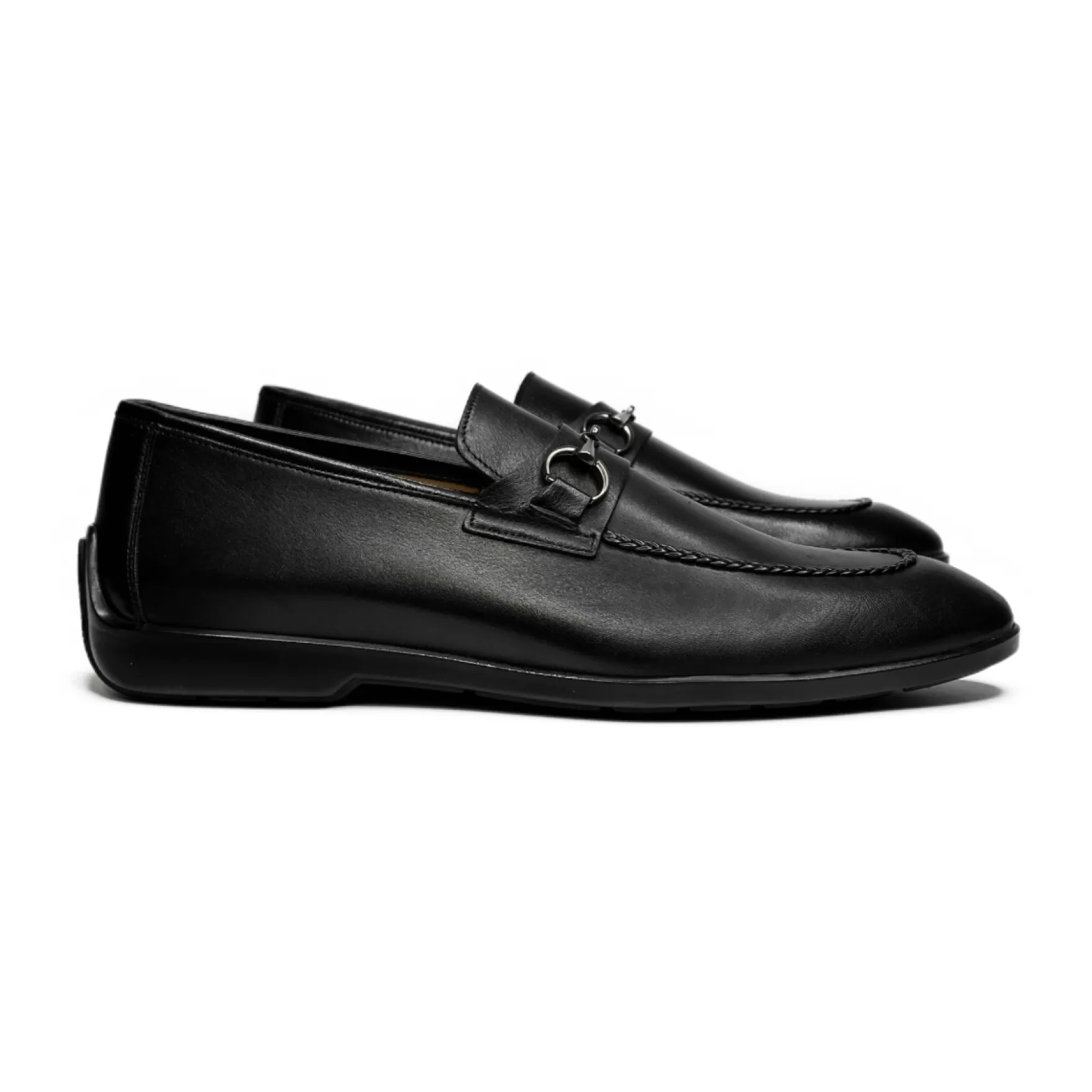 New Edition Fashion Formal Shoes | Loafers & Slip Ons-Ross Apron Ornament Loafer Black