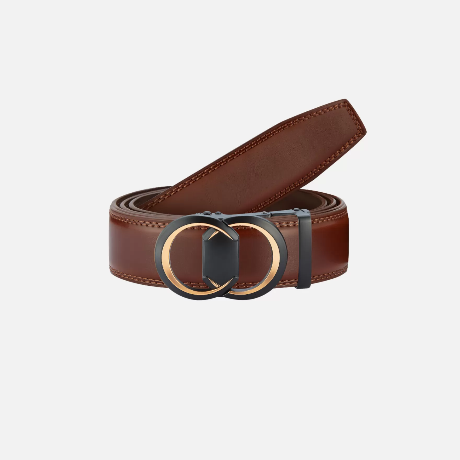 New Edition Fashion Belts-Ryland Fashion Track Belt Brown