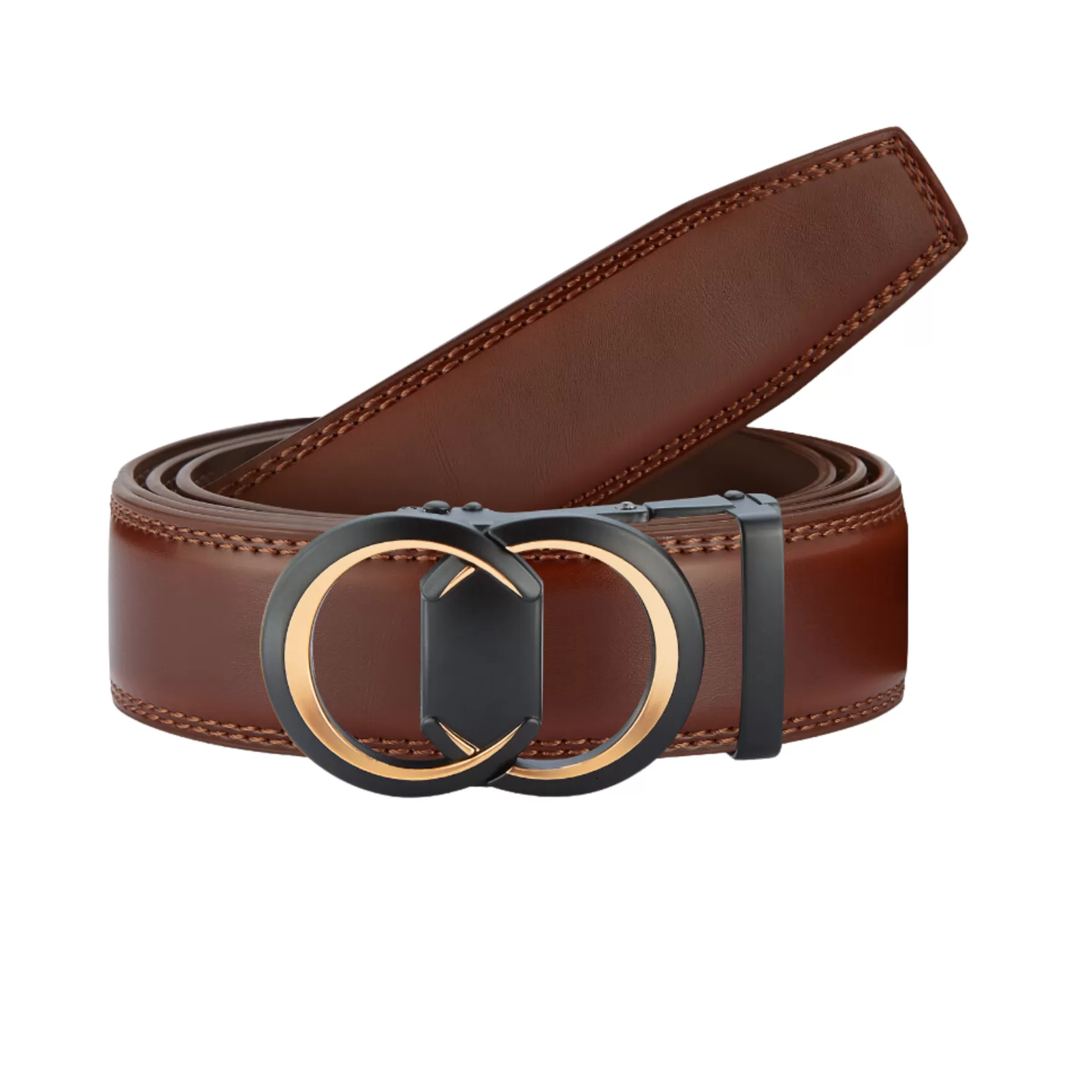 New Edition Fashion Belts-Ryland Fashion Track Belt Brown