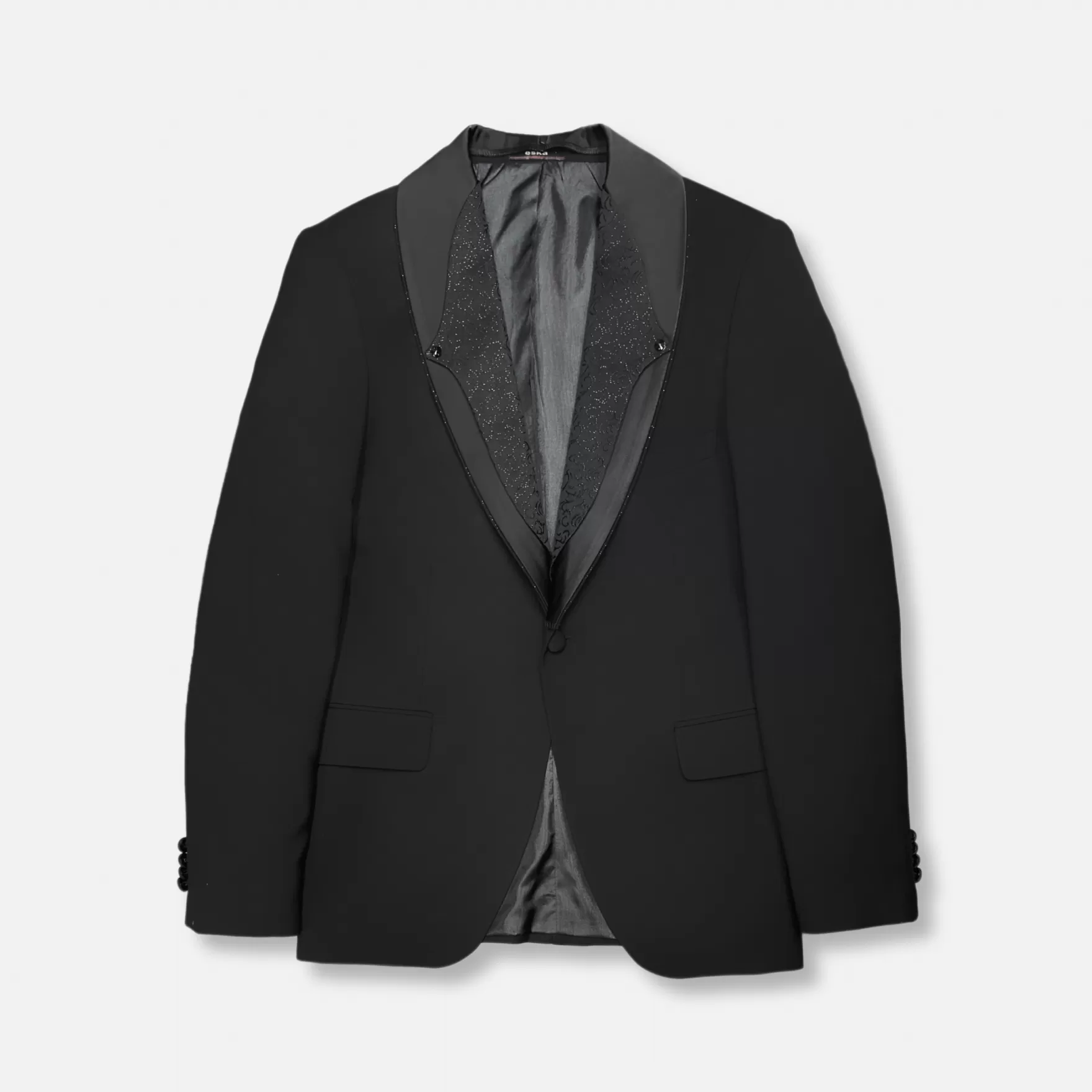 New Edition Fashion Suits | Tuxedos-Salerno Shawl Collar Tuxedo Black