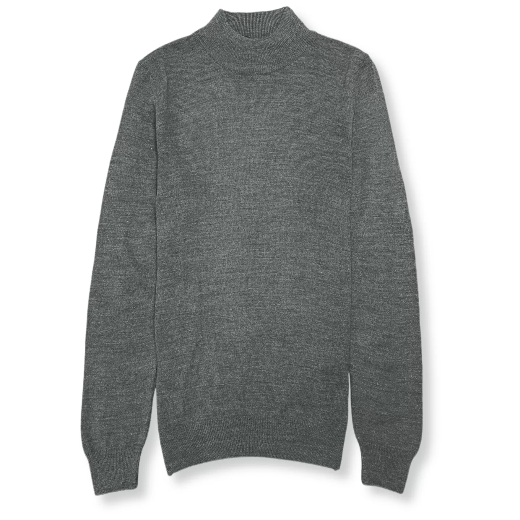 New Edition Fashion Sweaters-Sandburgh Mock Neck Sweater Charcoal