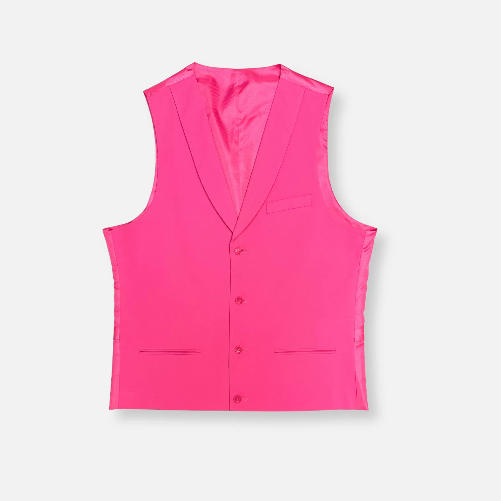 New Edition Fashion Vests-Sanders Shawl Collar Vest Pink