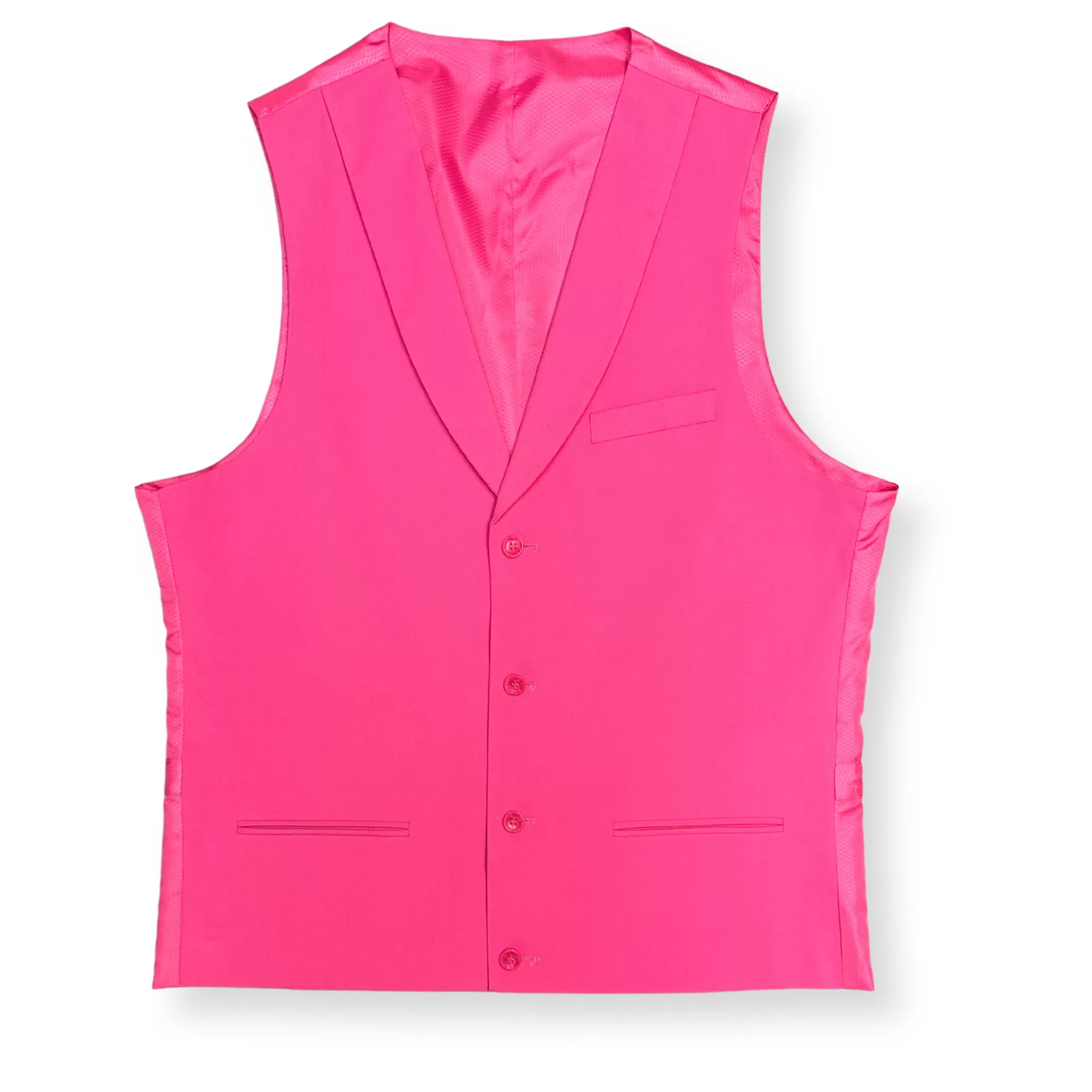 New Edition Fashion Vests-Sanders Shawl Collar Vest Pink