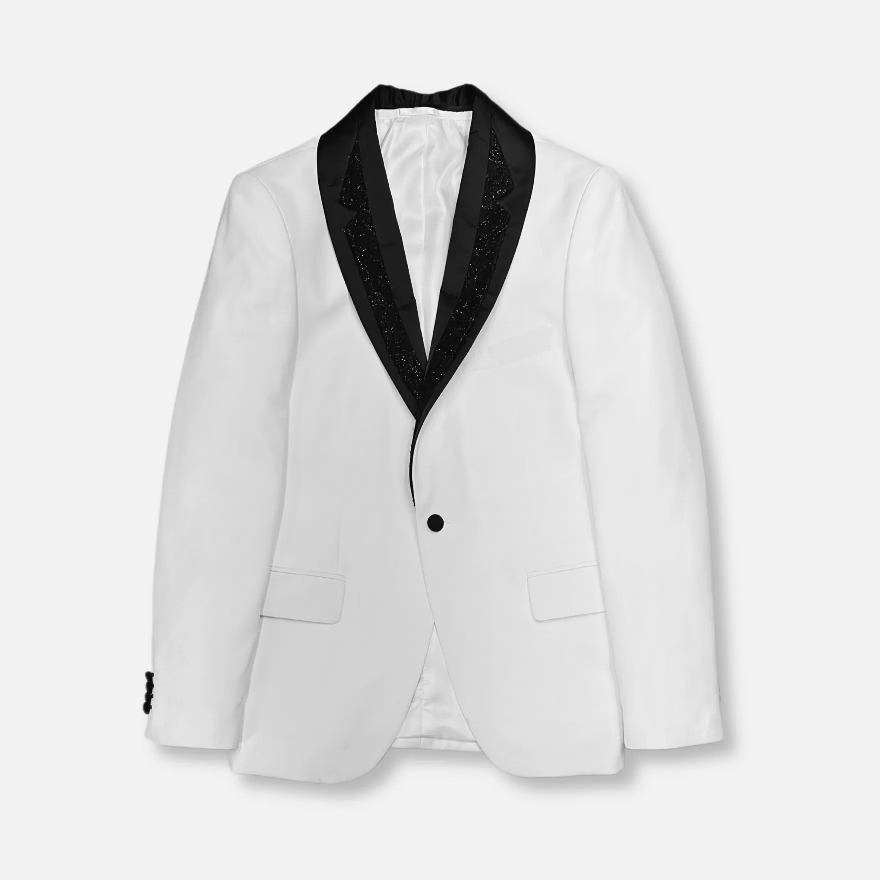 New Edition Fashion Suits | Tuxedos-Santoni Shawl Collar Tuxedo White