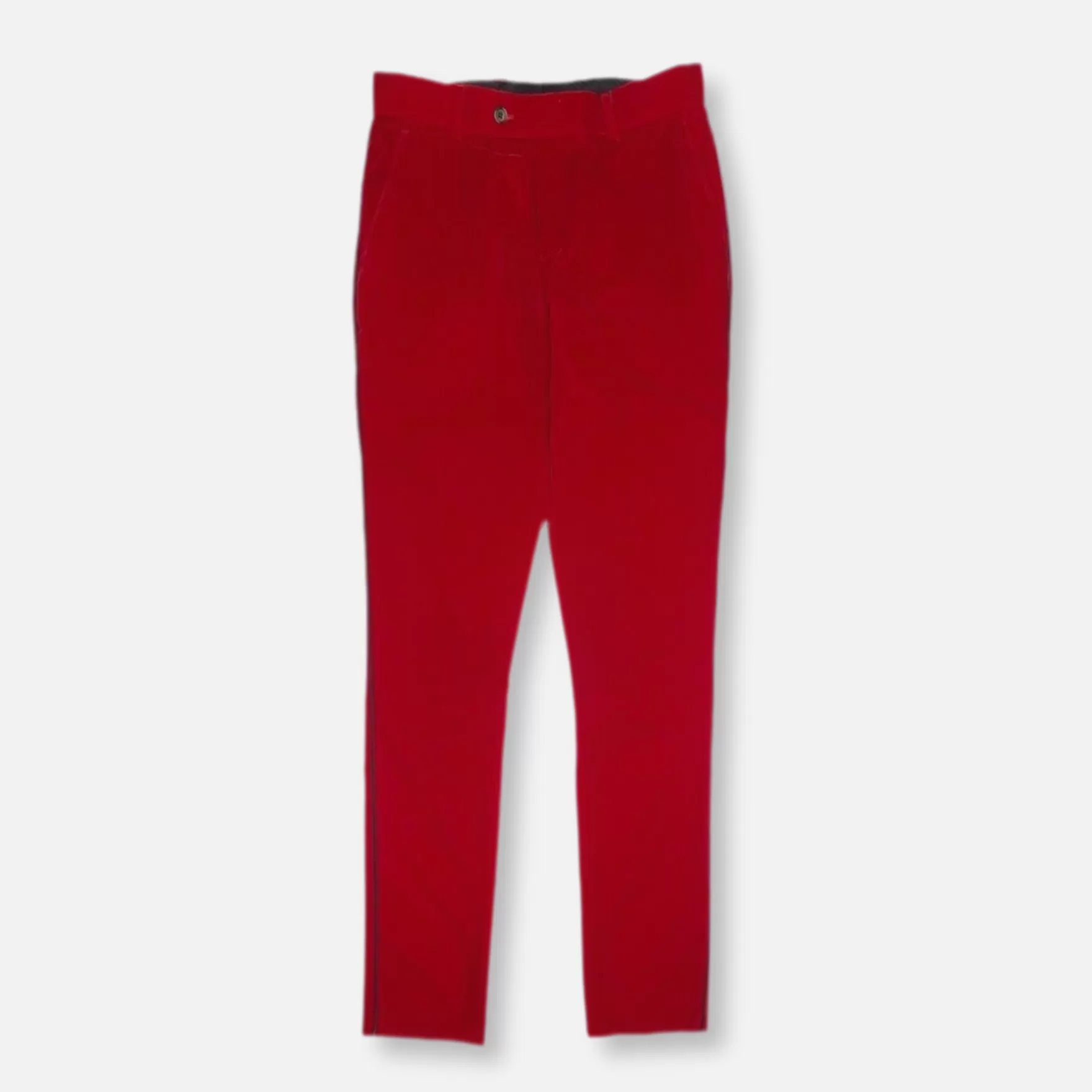 New Edition Fashion Pants | Dress Pants-Selvester Velvet Dress Pants Red