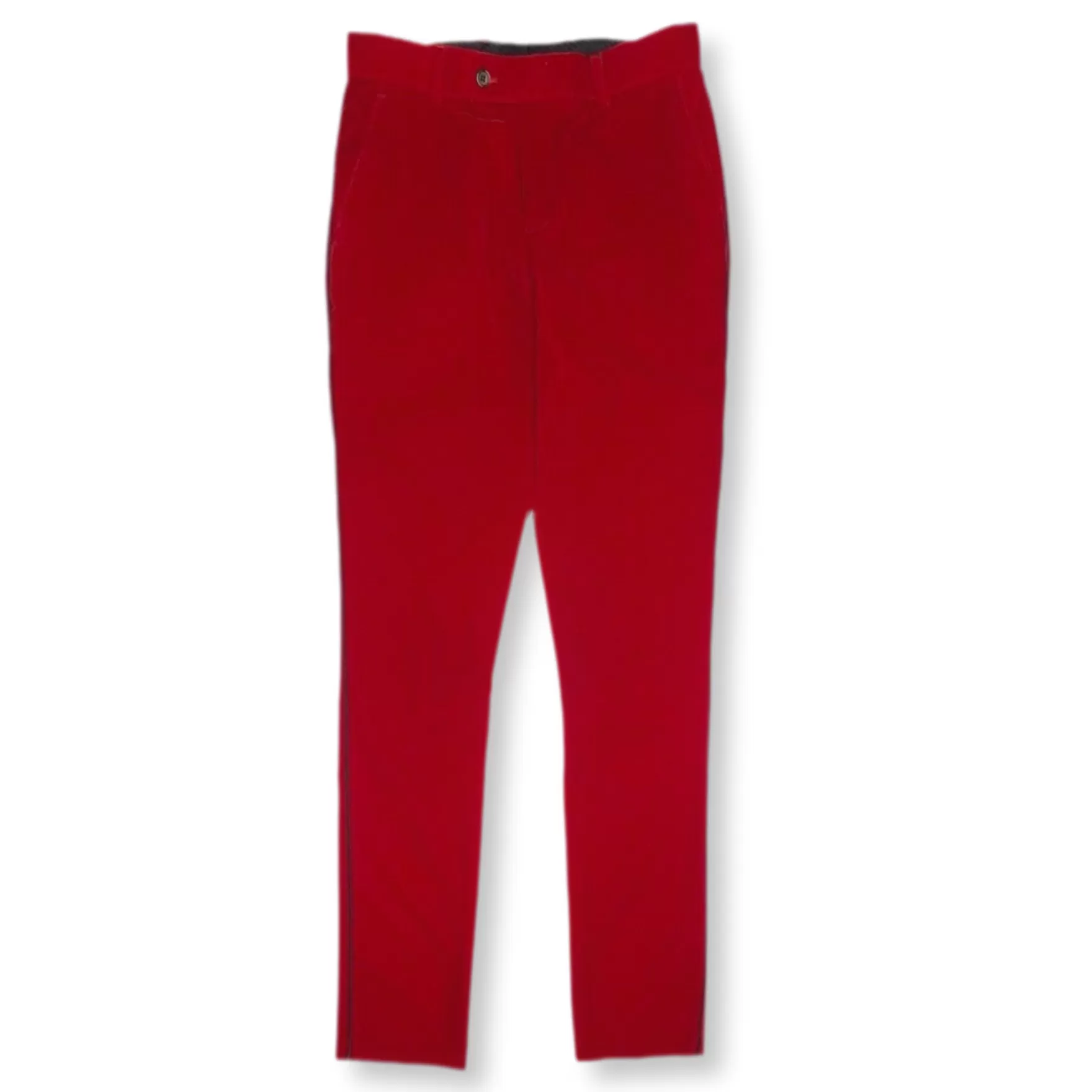 New Edition Fashion Pants | Dress Pants-Selvester Velvet Dress Pants Red