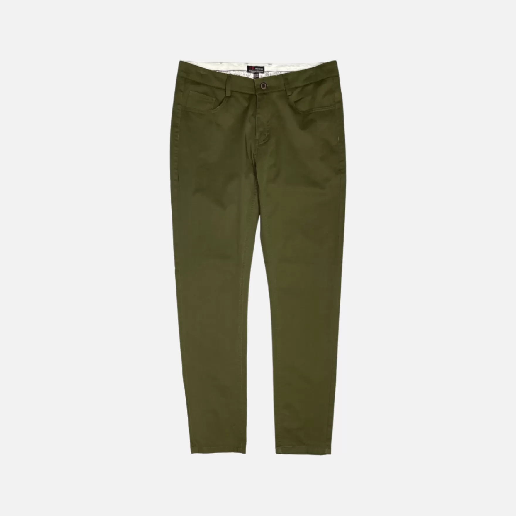 New Edition Fashion Pants-Seth Slim Solid Chino Olive